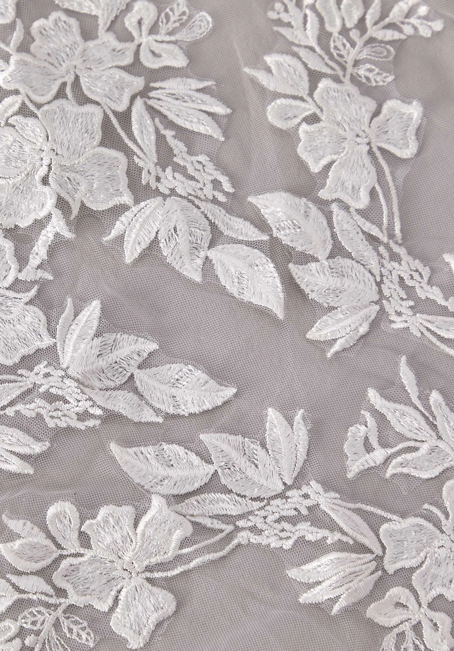 Cathedral Length Veil with Botanical Frosted Lace - Image 2