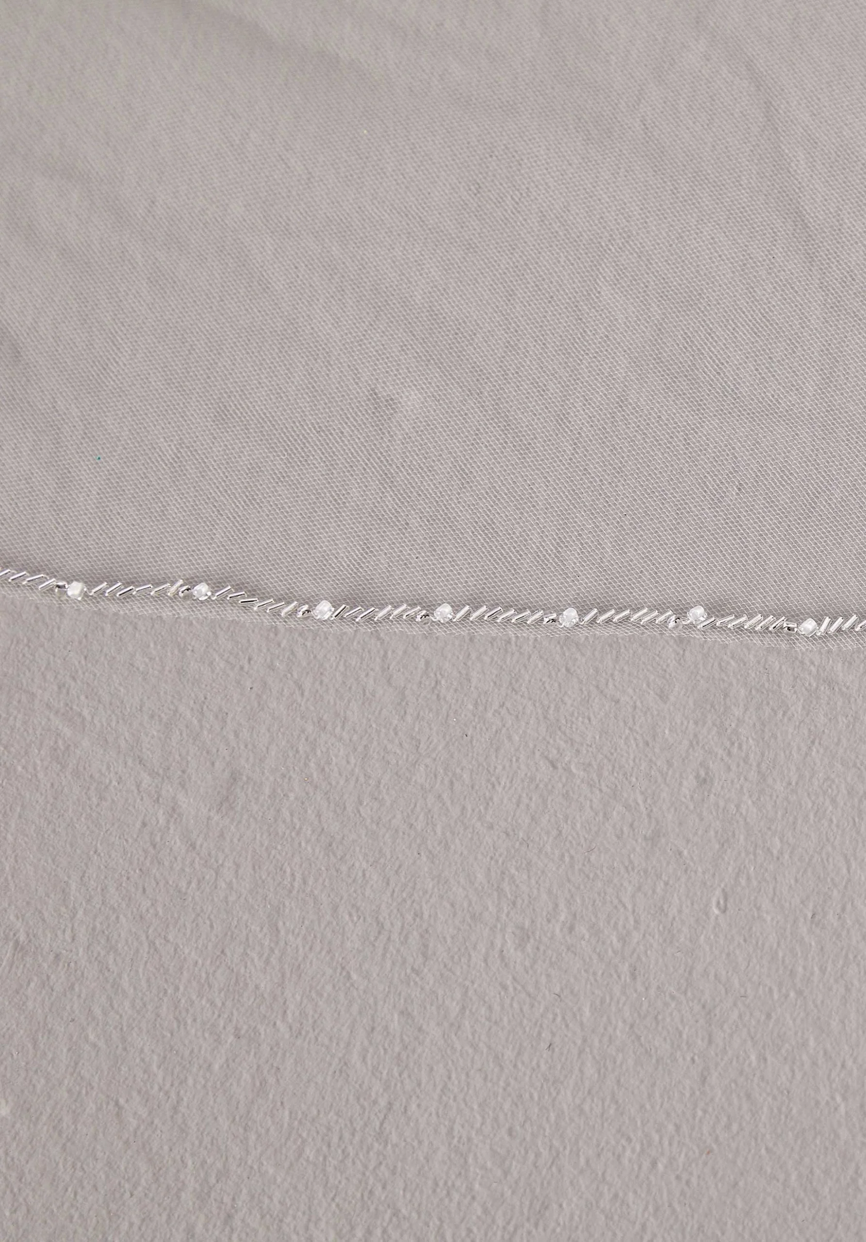 Cathedral Length Veil with Bugle Beading - Image 3