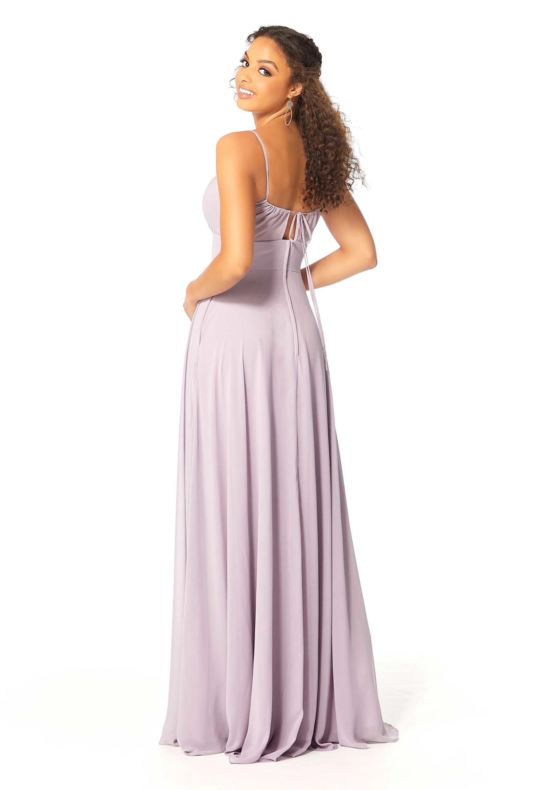 Chiffon Bridesmaids Dress with Ruched Bodice - Image 2