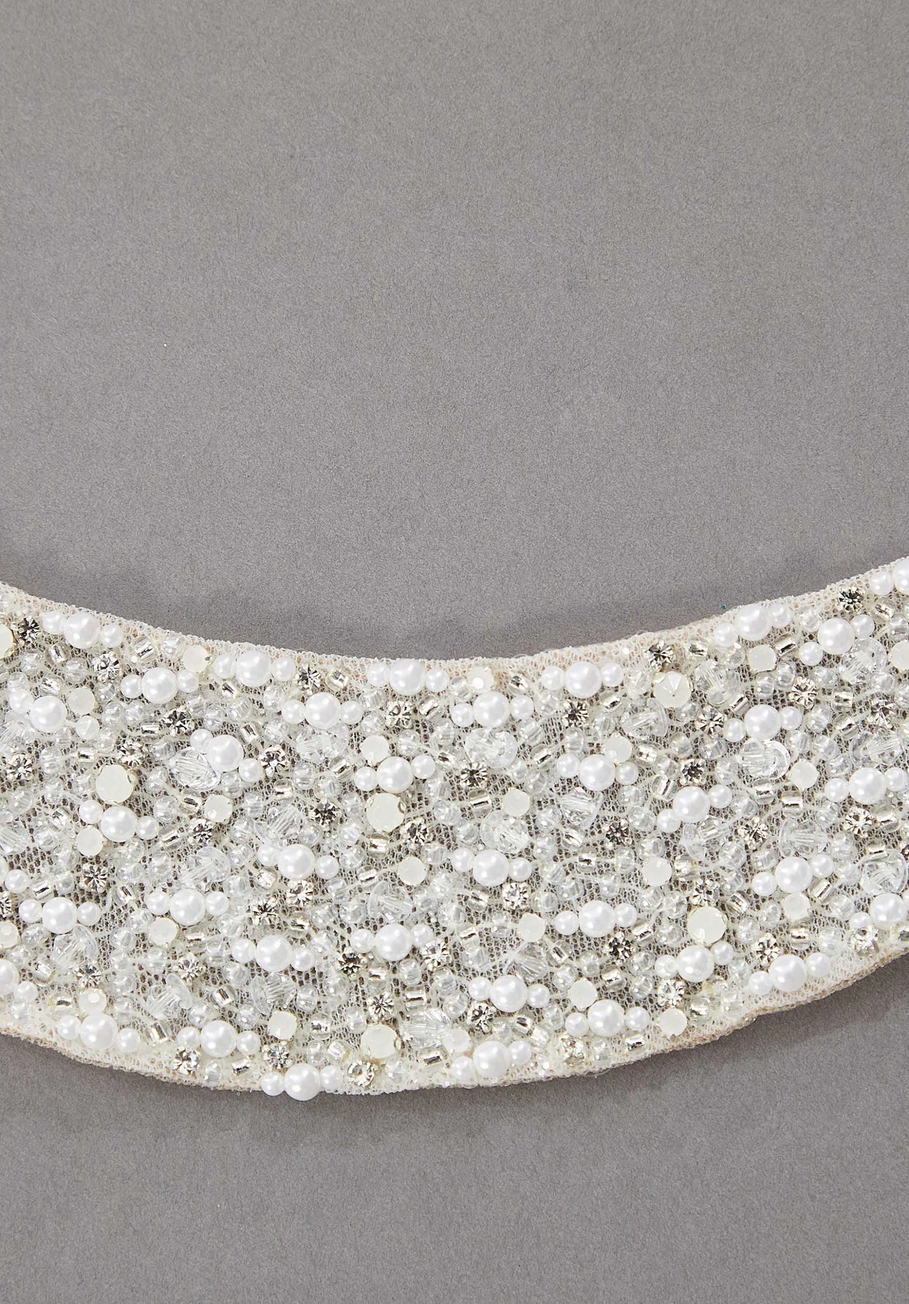 Crystal and Pearl Beaded Sleeves - Image 2