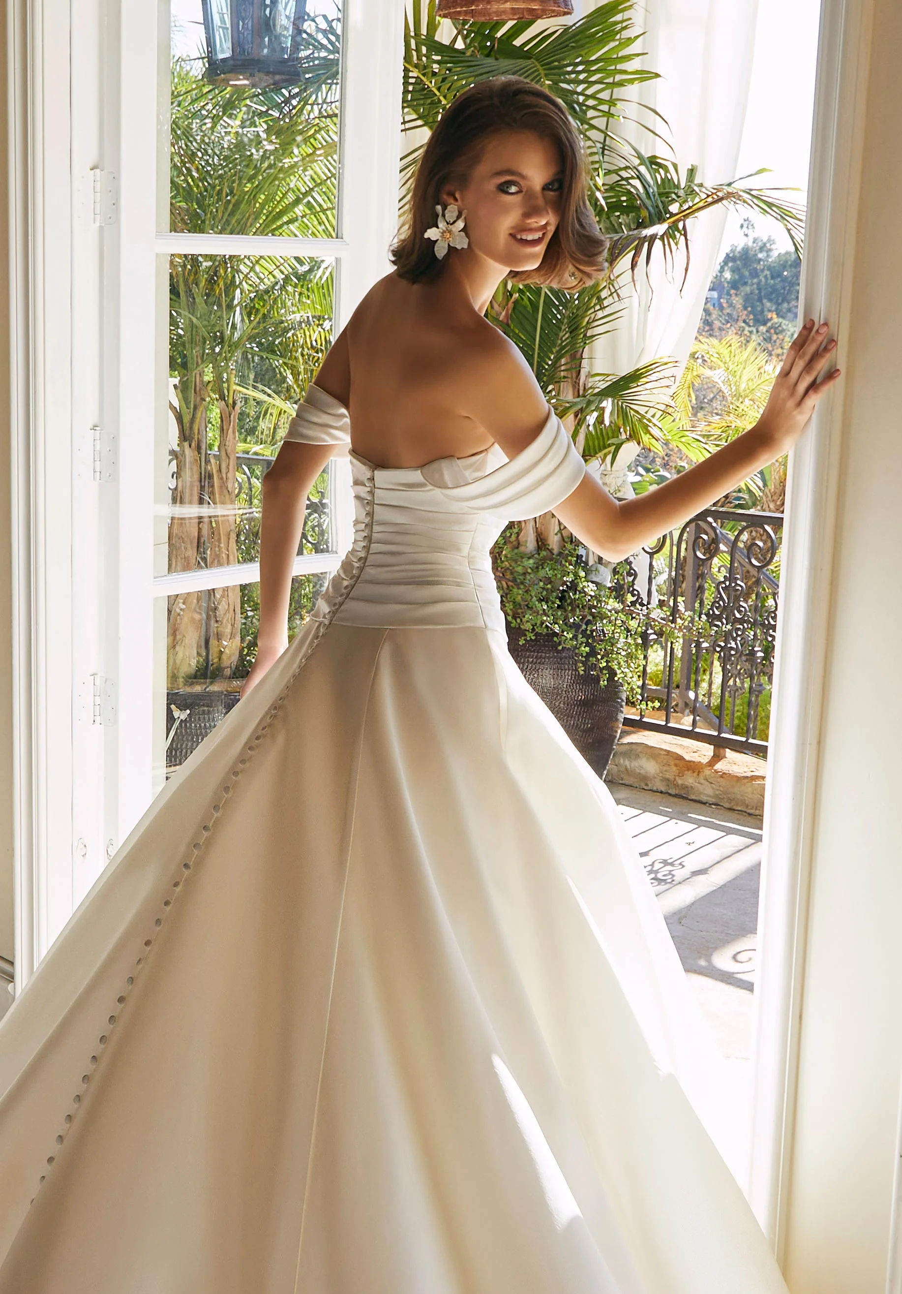 Draped Larissa Satin Sleeves - Image 2