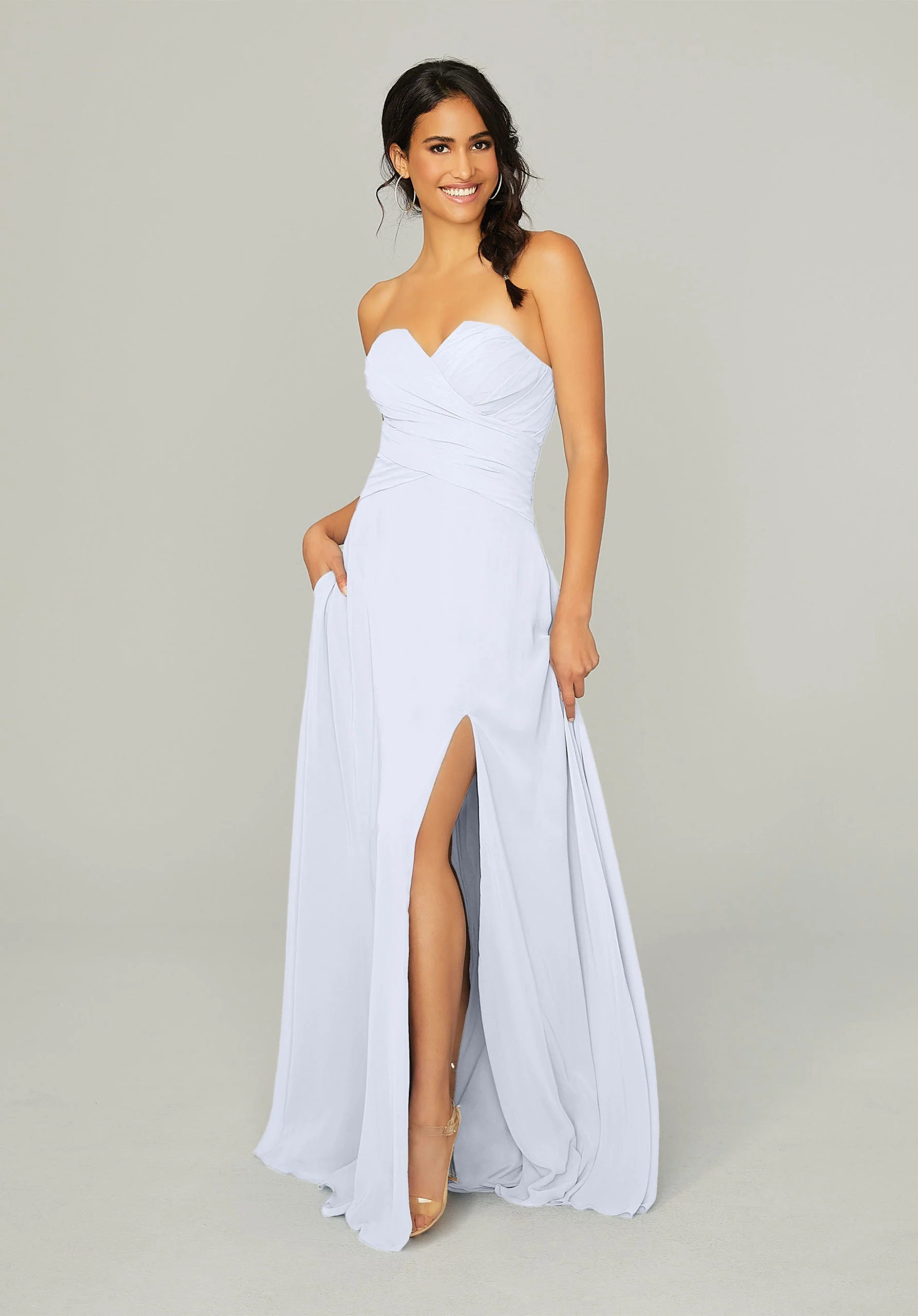 Draped, Sweetheart Bridesmaid Dress - Image 32