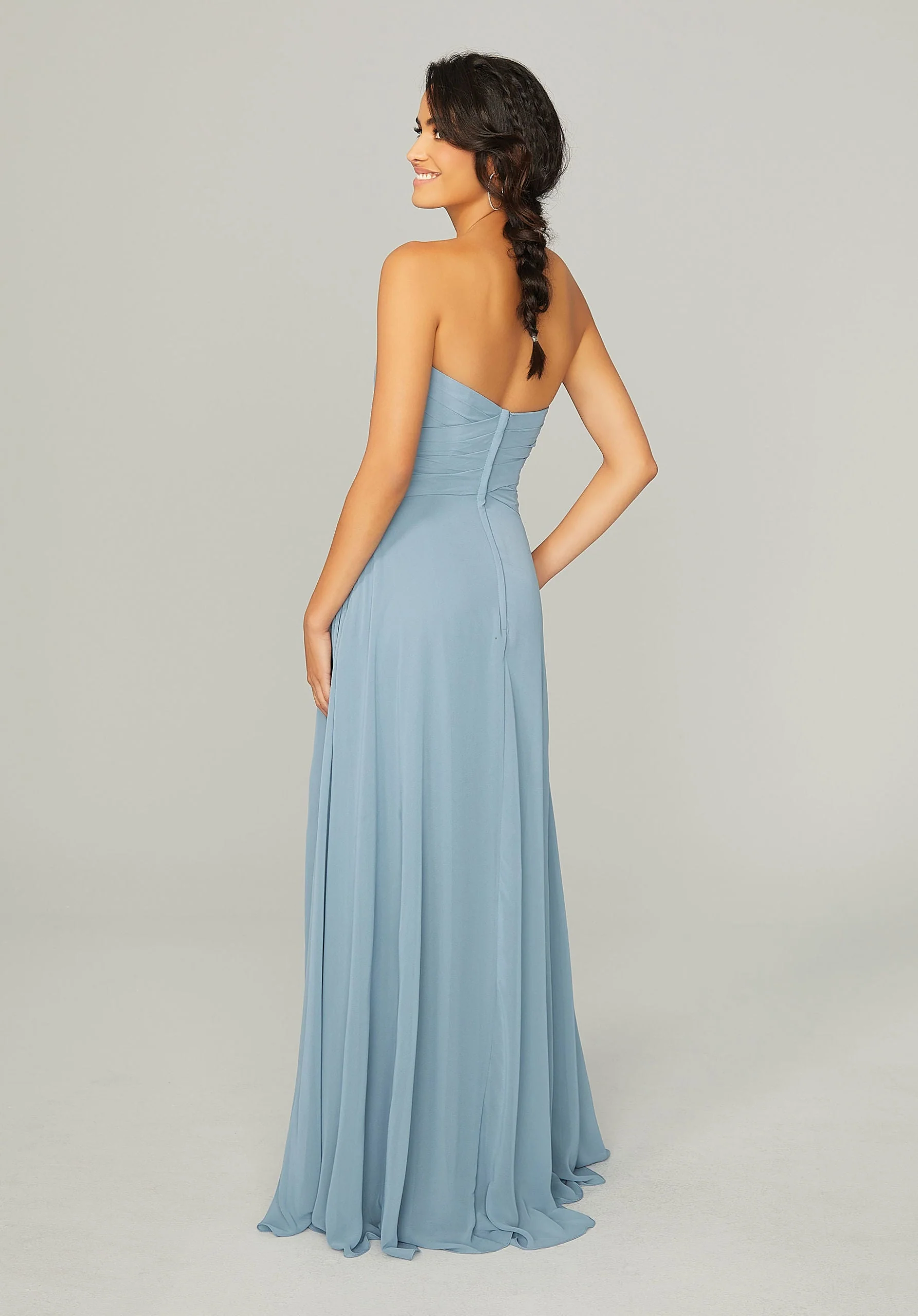 Draped, Sweetheart Bridesmaid Dress - Image 4