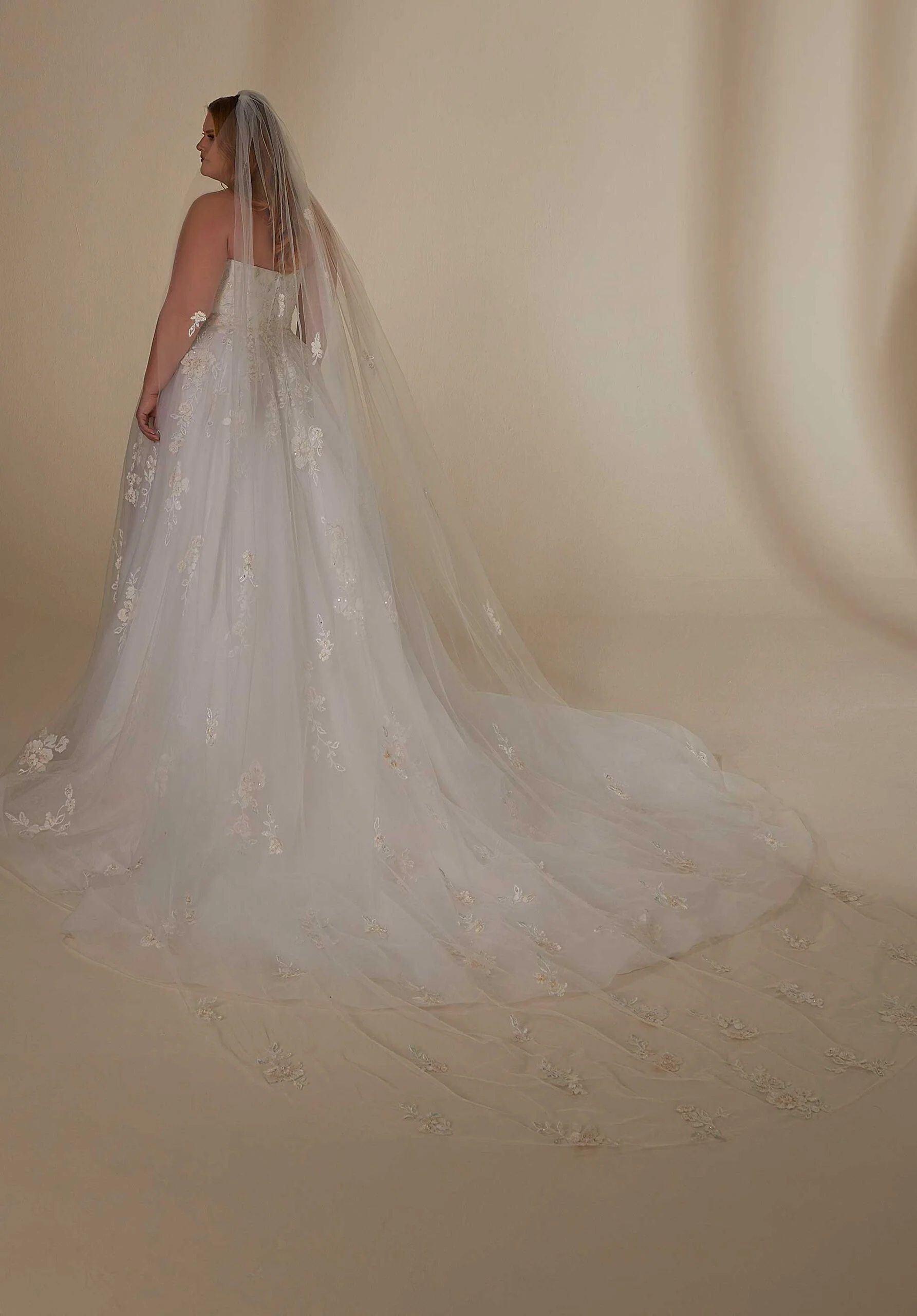 Embroidered Tulle Veil