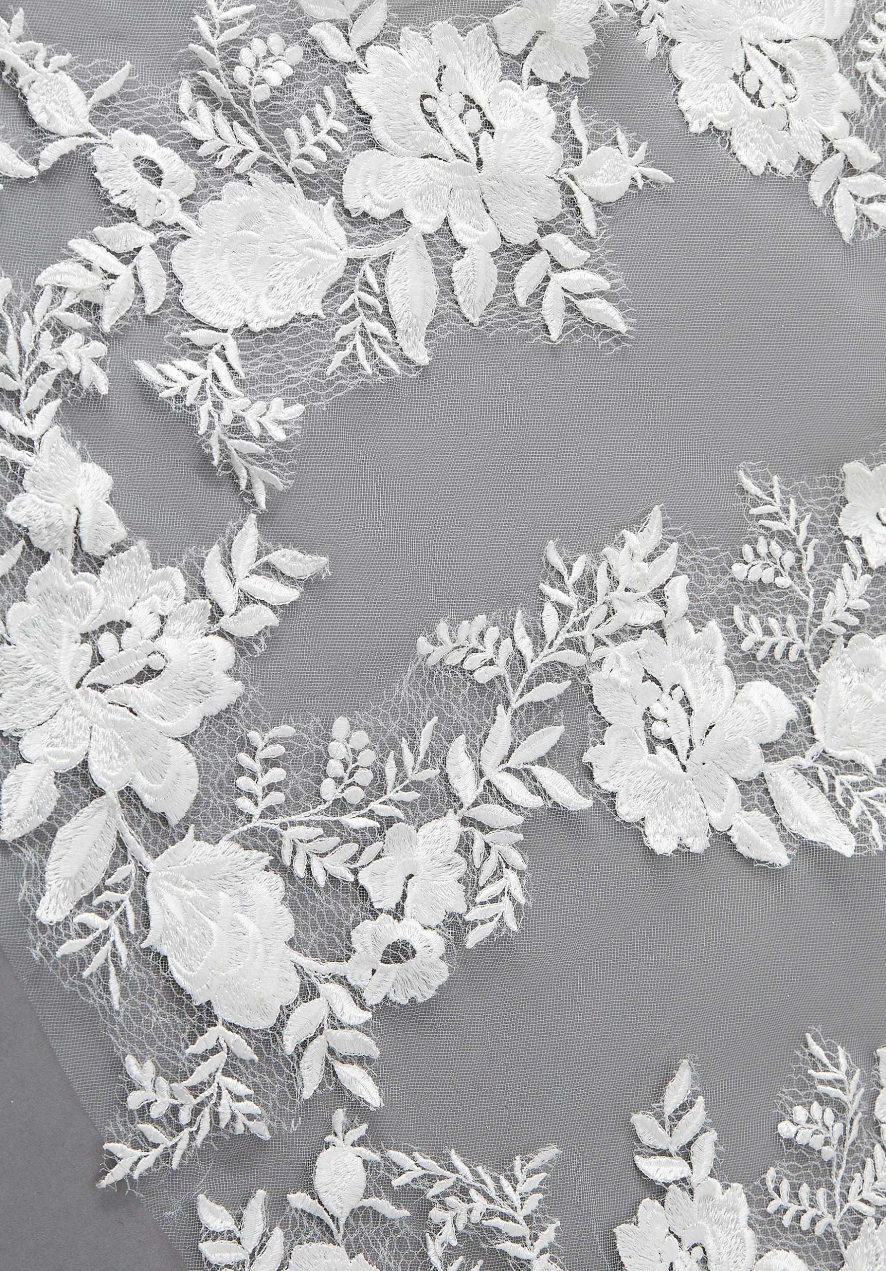 Floral Lace Cathedral Length Veil