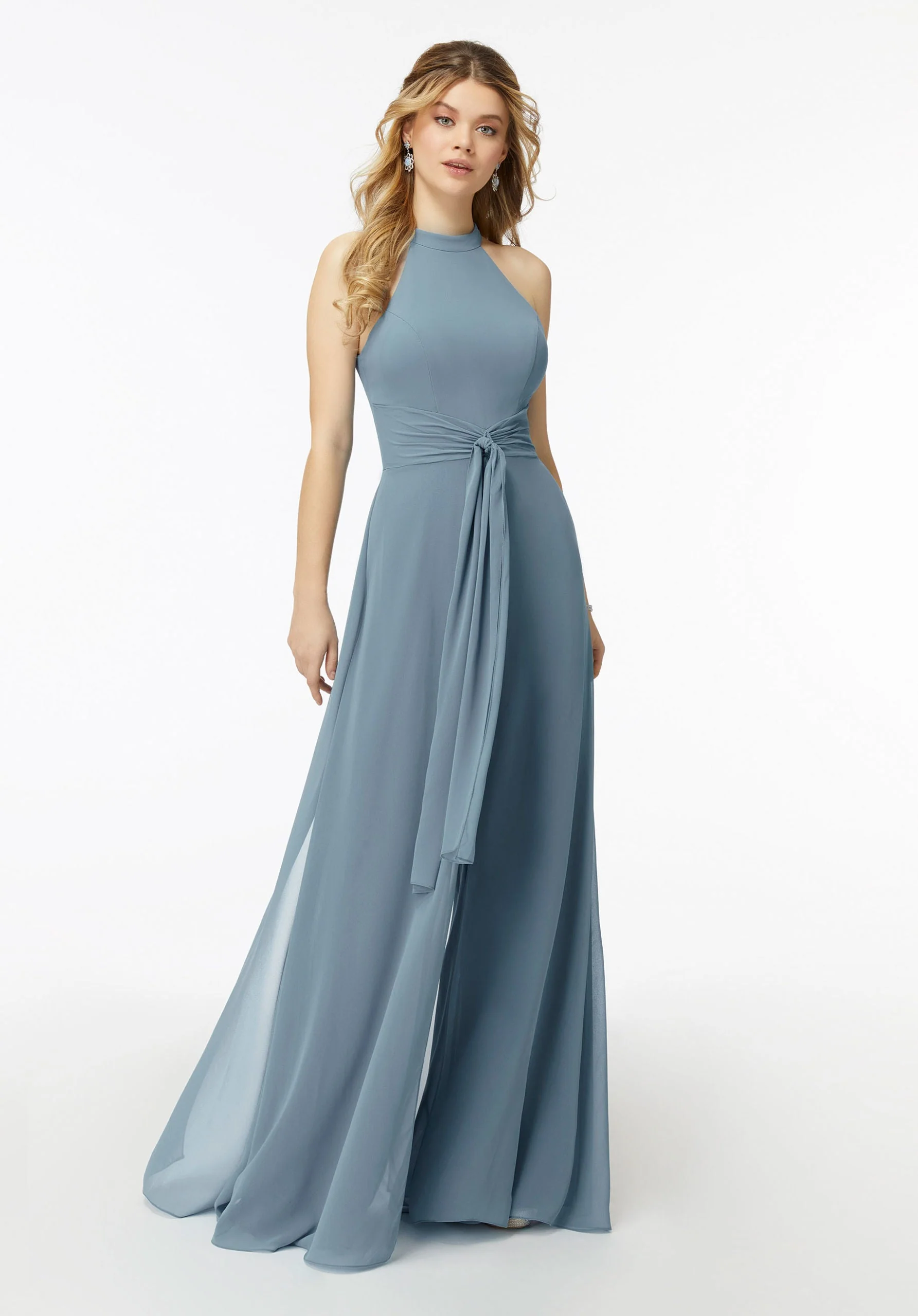 Halterneck Chiffon Jumpsuit