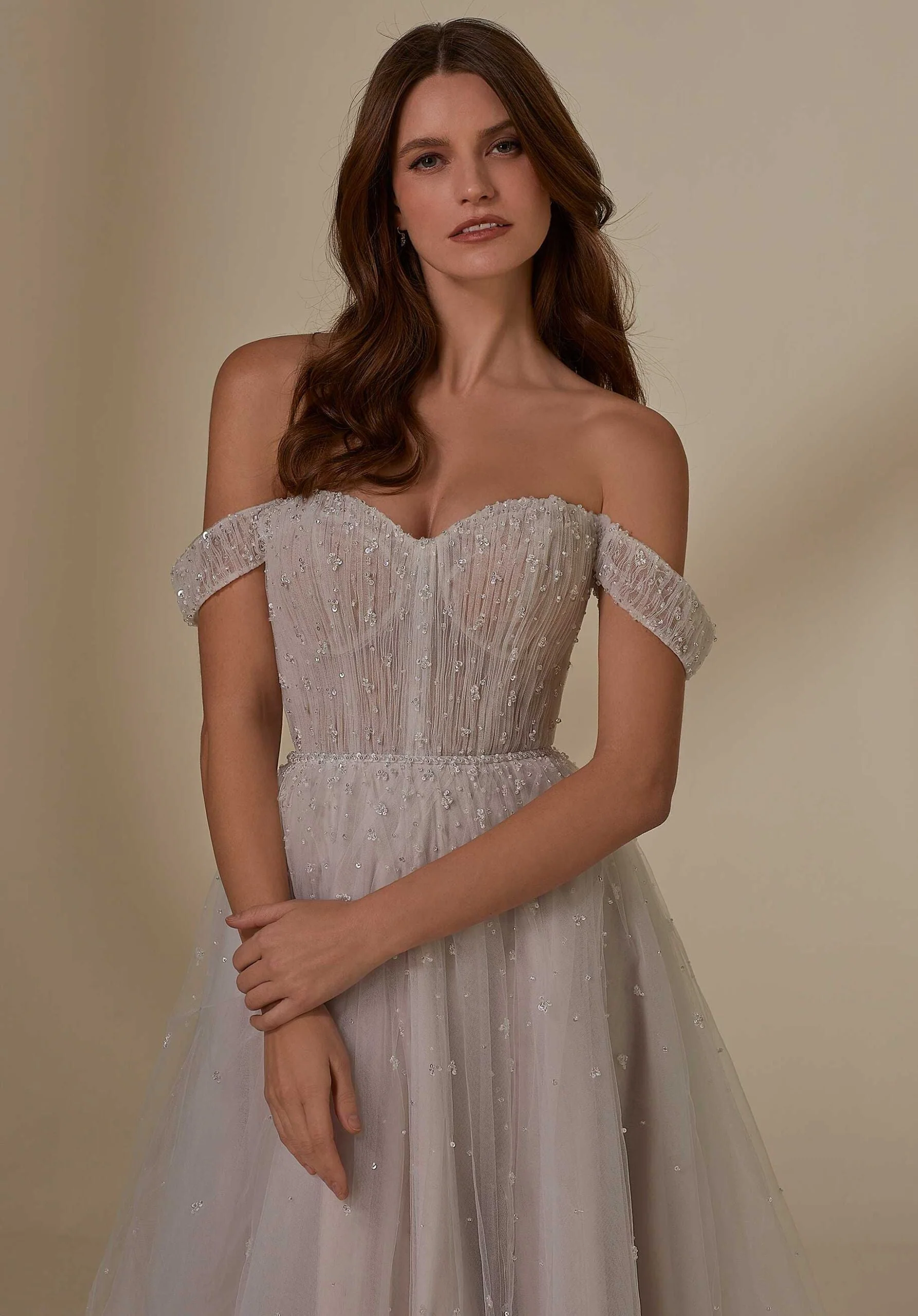 Peal and Crystal Beaded Sleeves