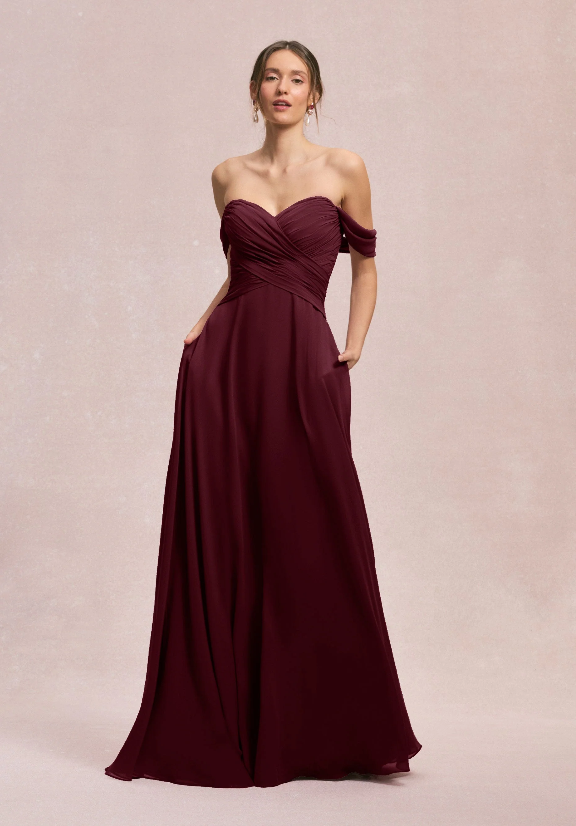 Ruched Sweetheart A-line Bridesmaid Dress - Image 16