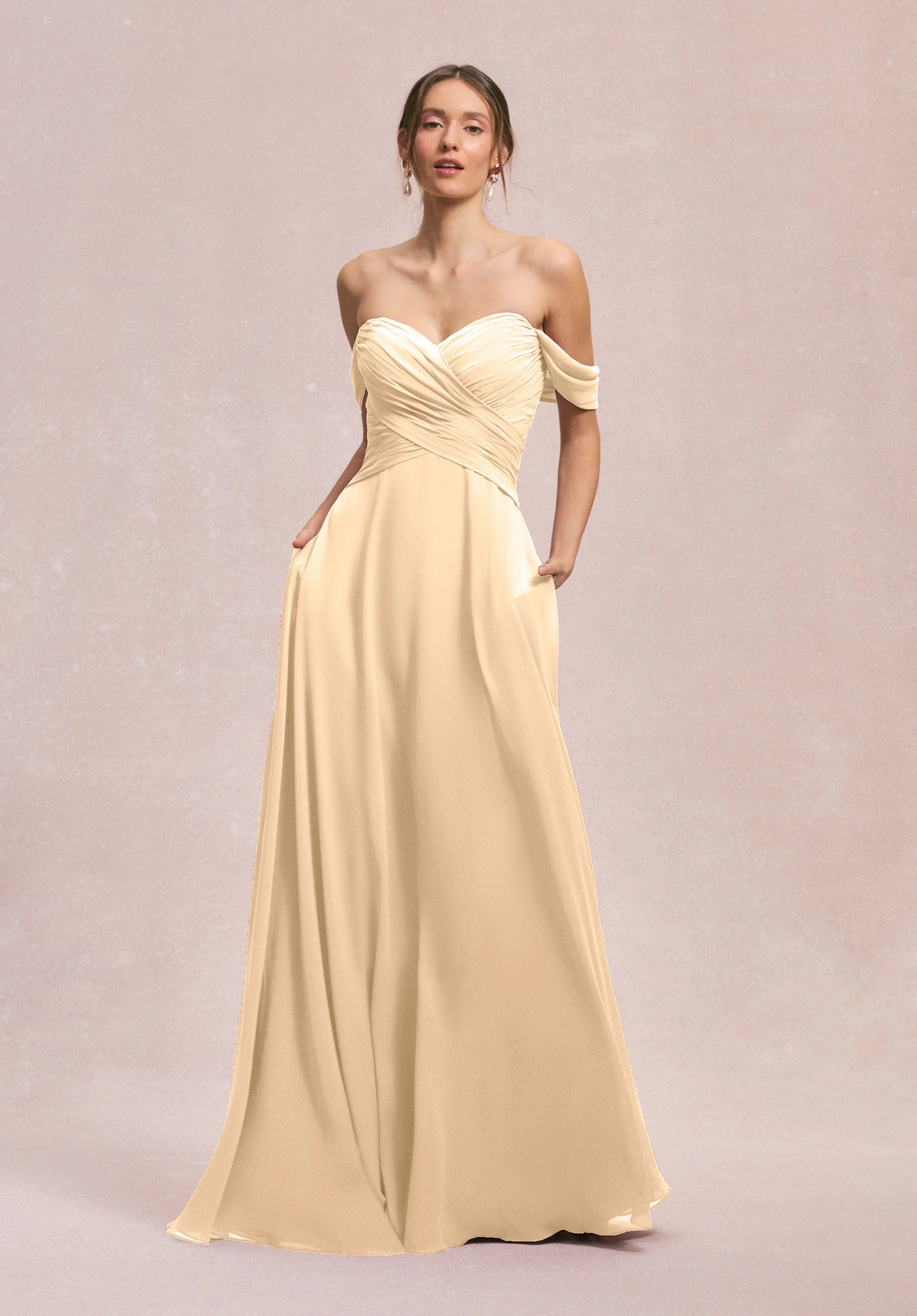 Ruched Sweetheart A-line Bridesmaid Dress - Image 17