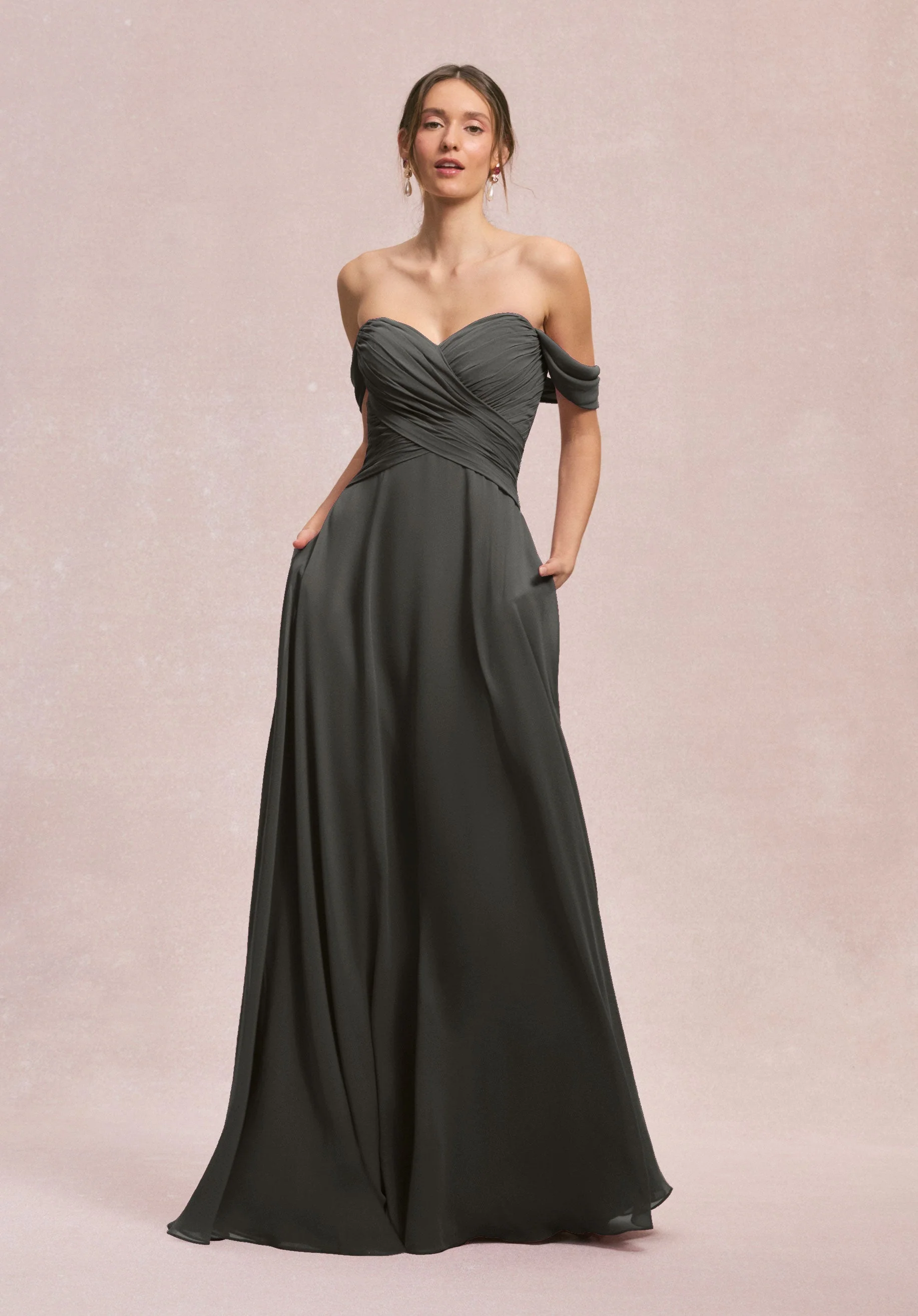 Ruched Sweetheart A-line Bridesmaid Dress - Image 21