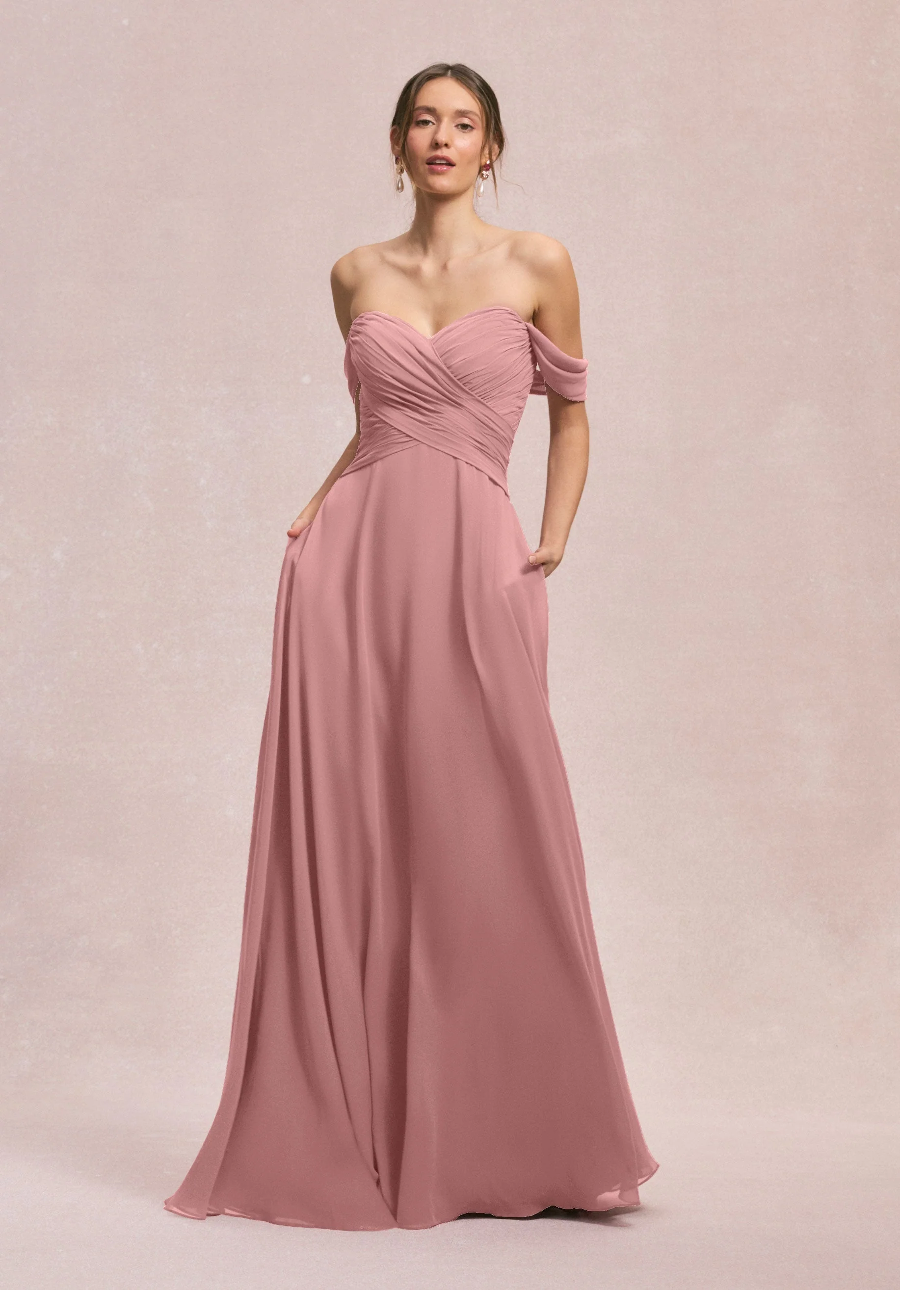 Ruched Sweetheart A-line Bridesmaid Dress - Image 26