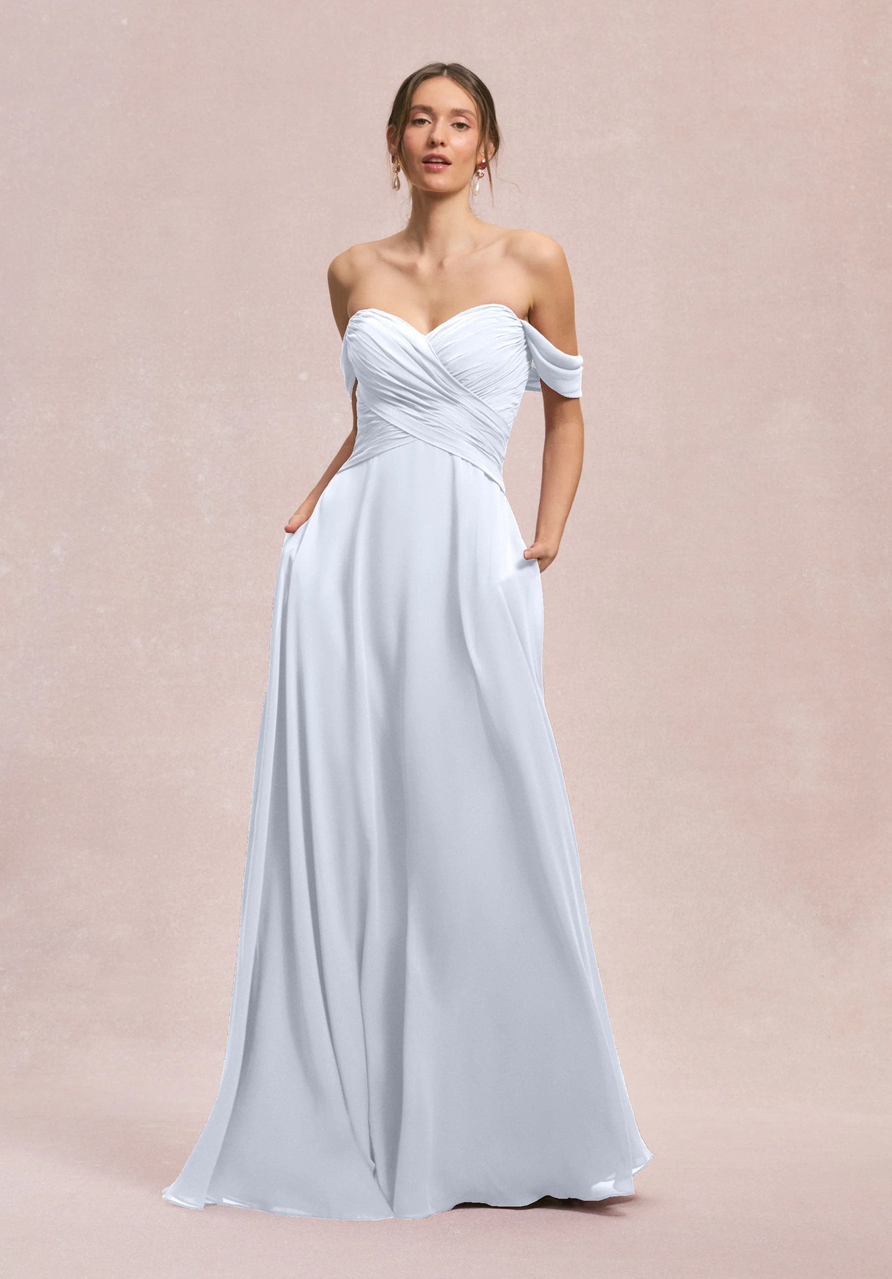 Ruched Sweetheart A-line Bridesmaid Dress - Image 33