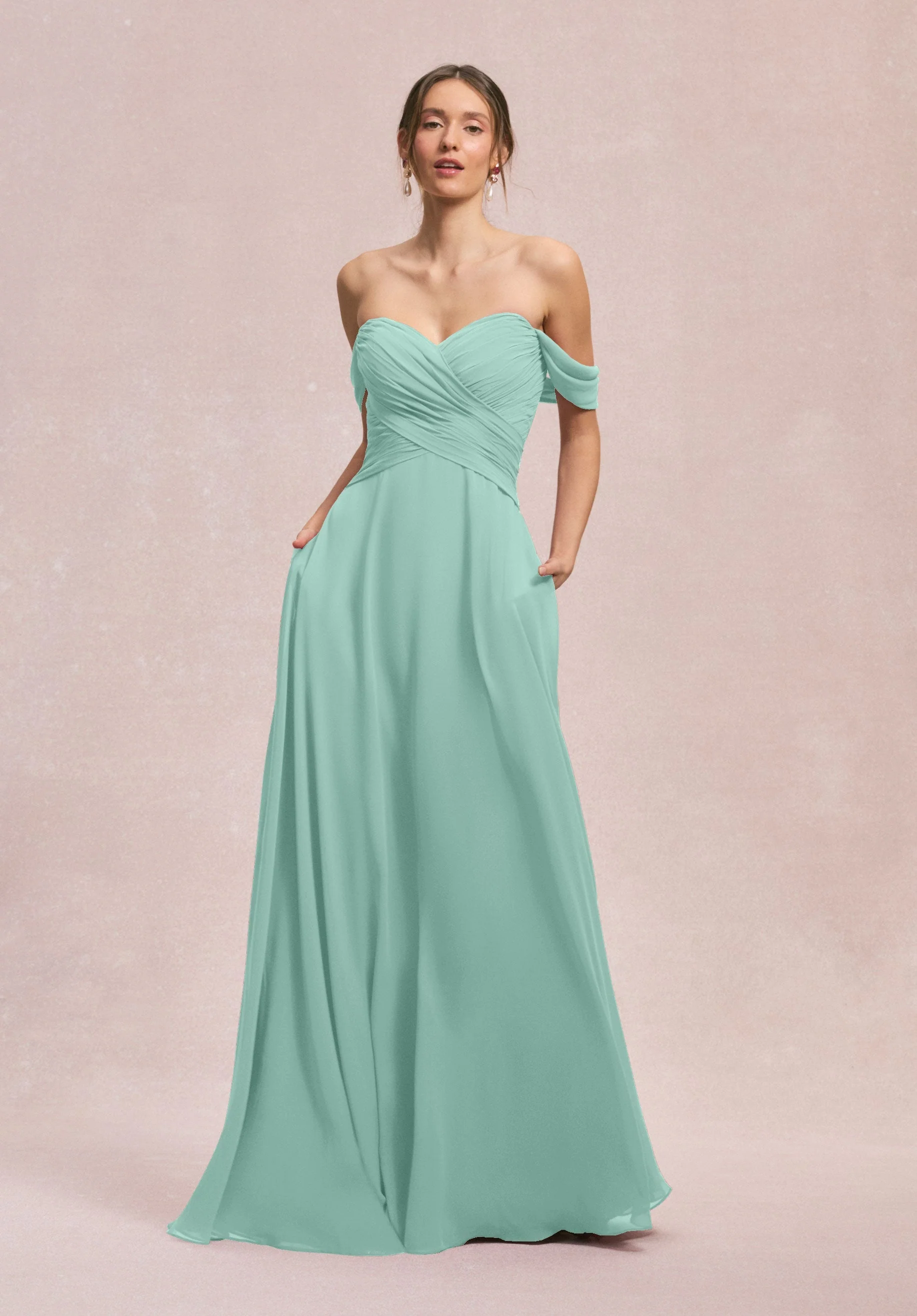 Ruched Sweetheart A-line Bridesmaid Dress - Image 38