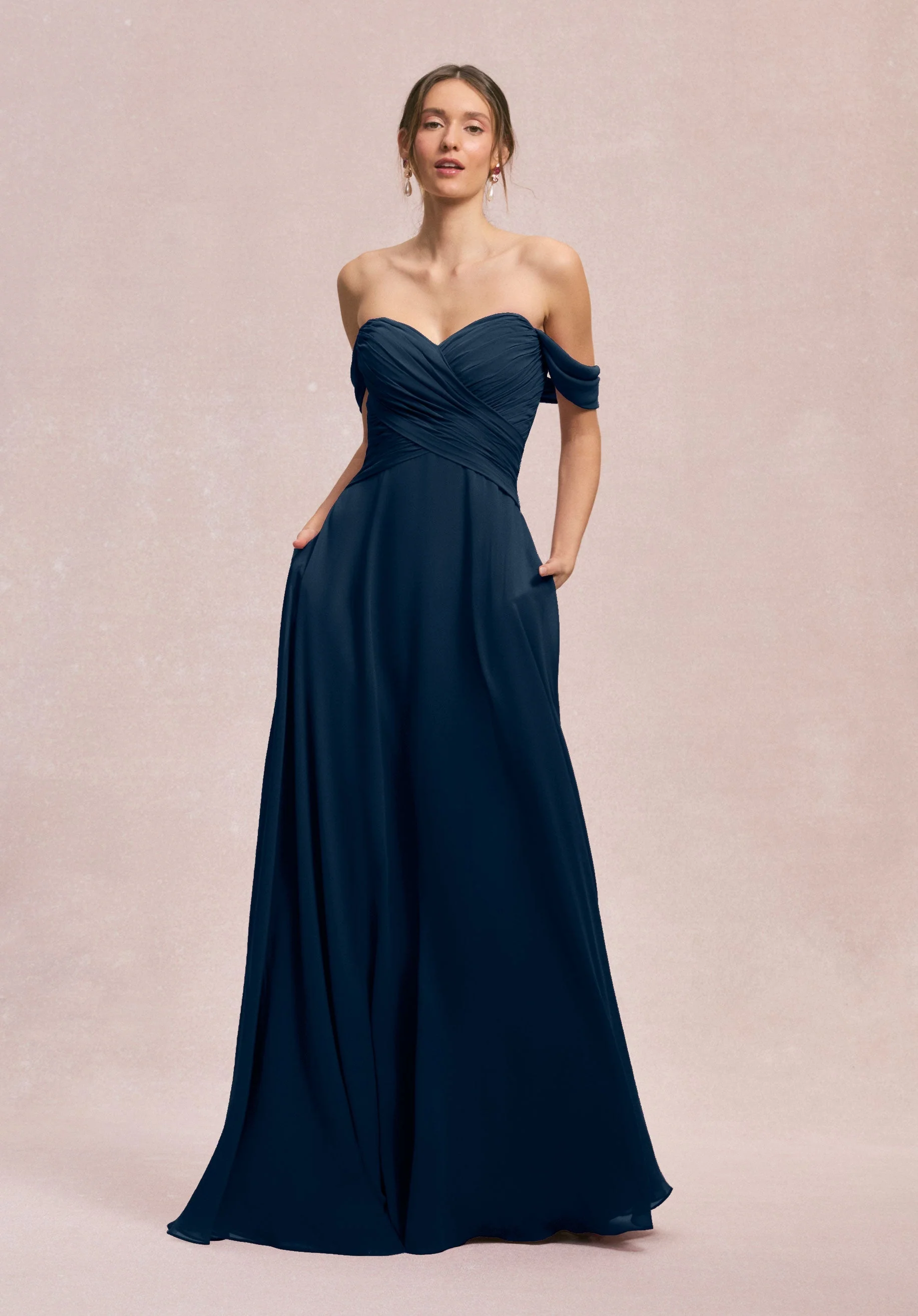 Ruched Sweetheart A-line Bridesmaid Dress - Image 41