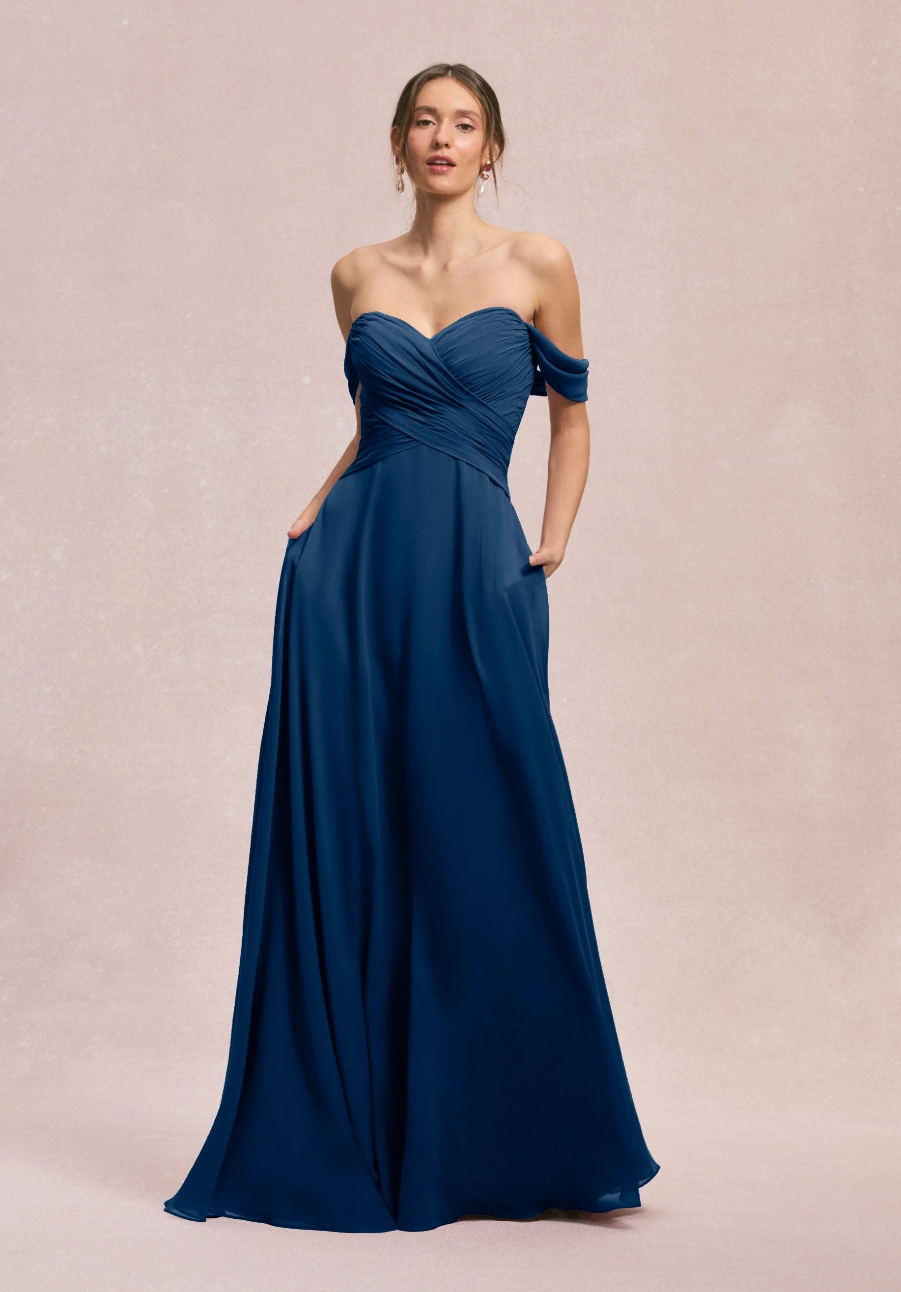 Ruched Sweetheart A-line Bridesmaid Dress - Image 48