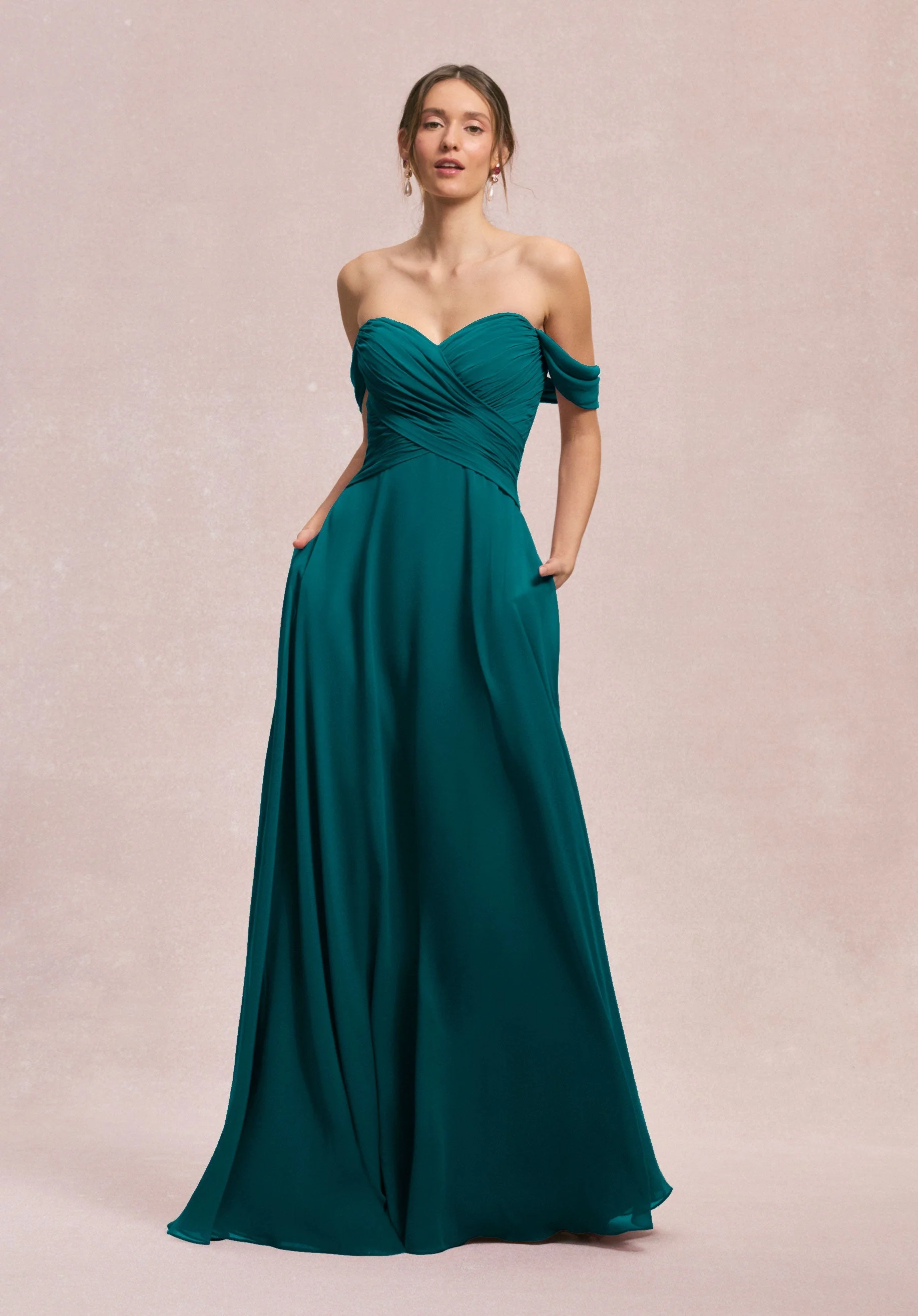 Ruched Sweetheart A-line Bridesmaid Dress - Image 56