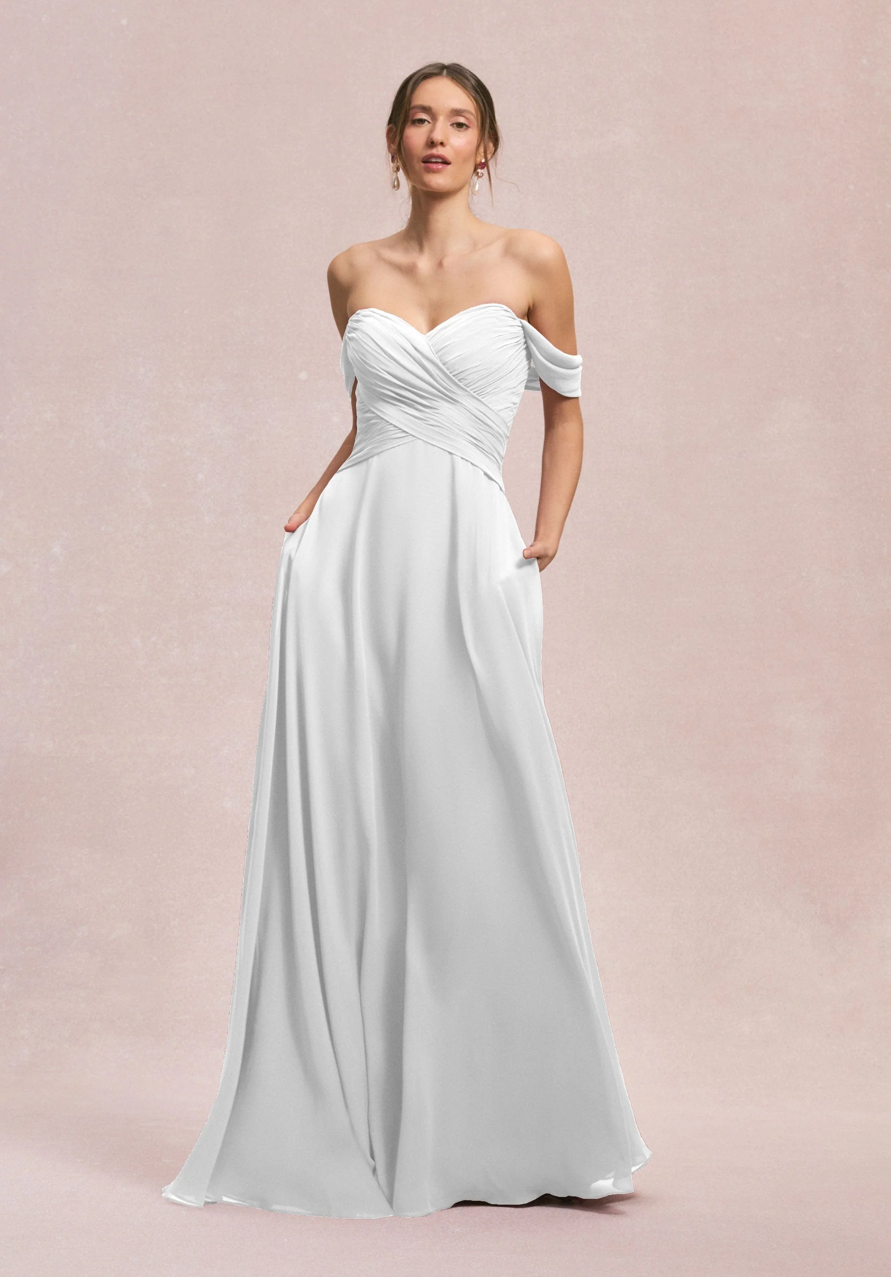 Ruched Sweetheart A-line Bridesmaid Dress - Image 60