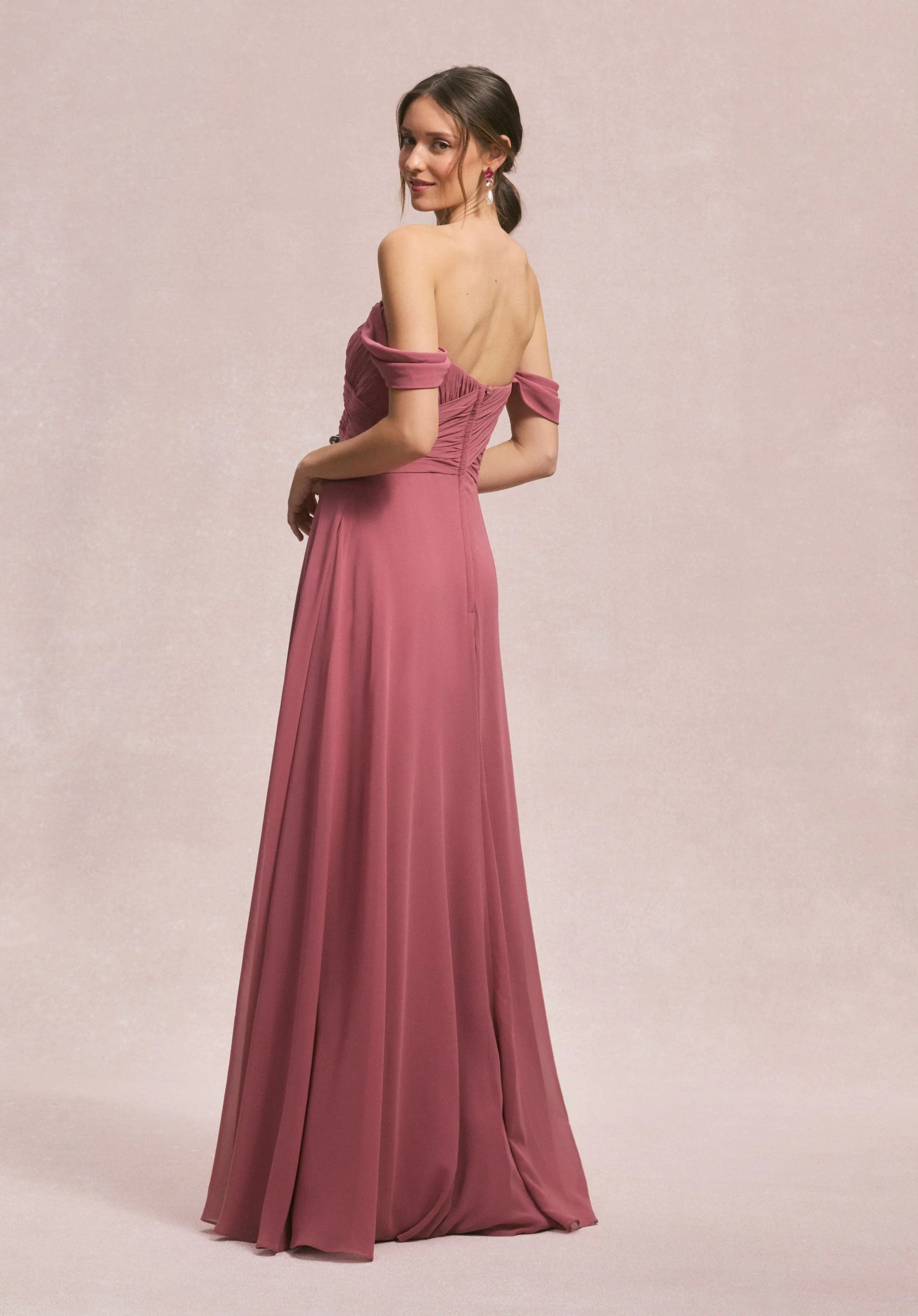 Ruched Sweetheart A-line Bridesmaid Dress - Image 9