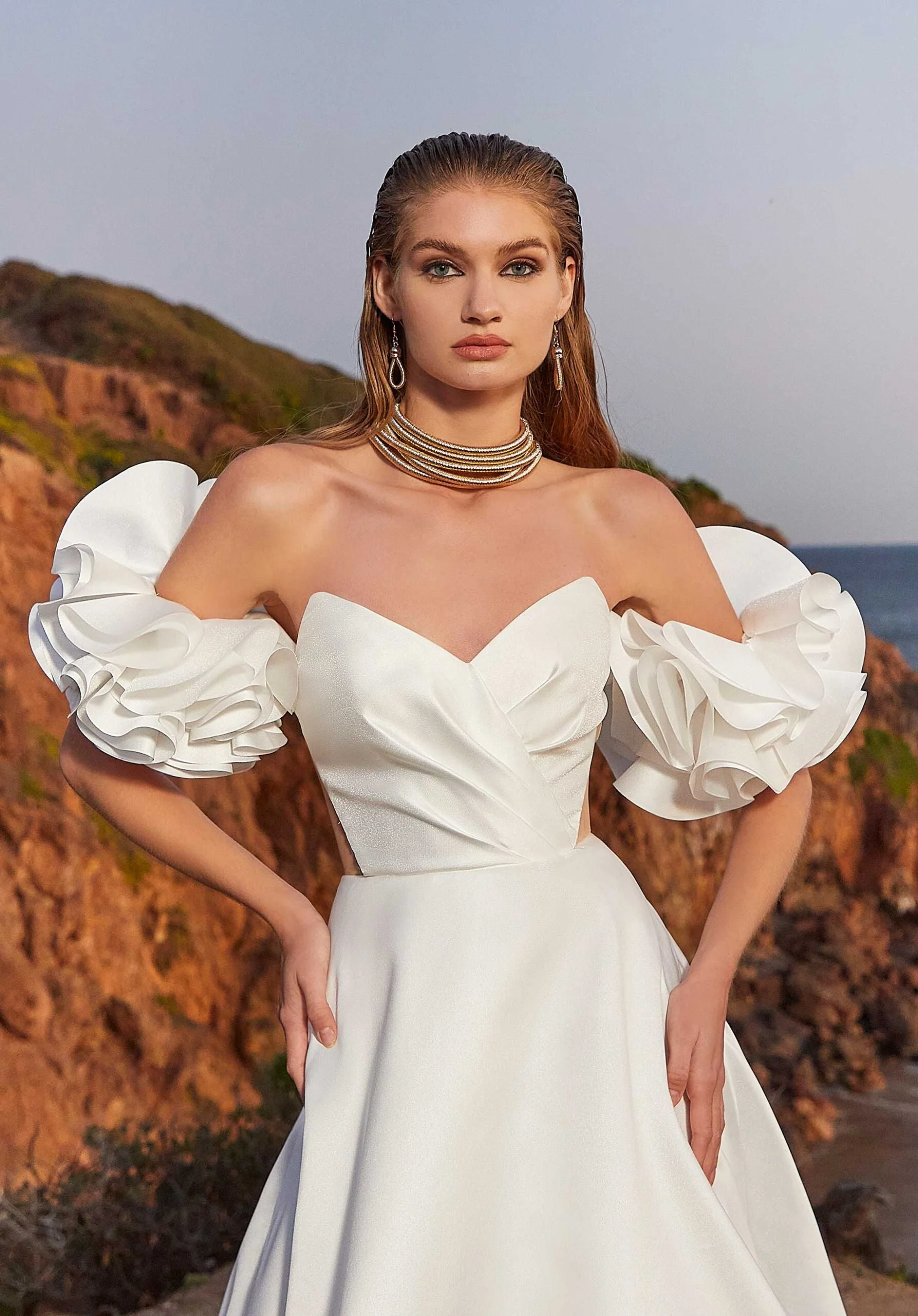 Ruffled Off The Shoulder Sleeves