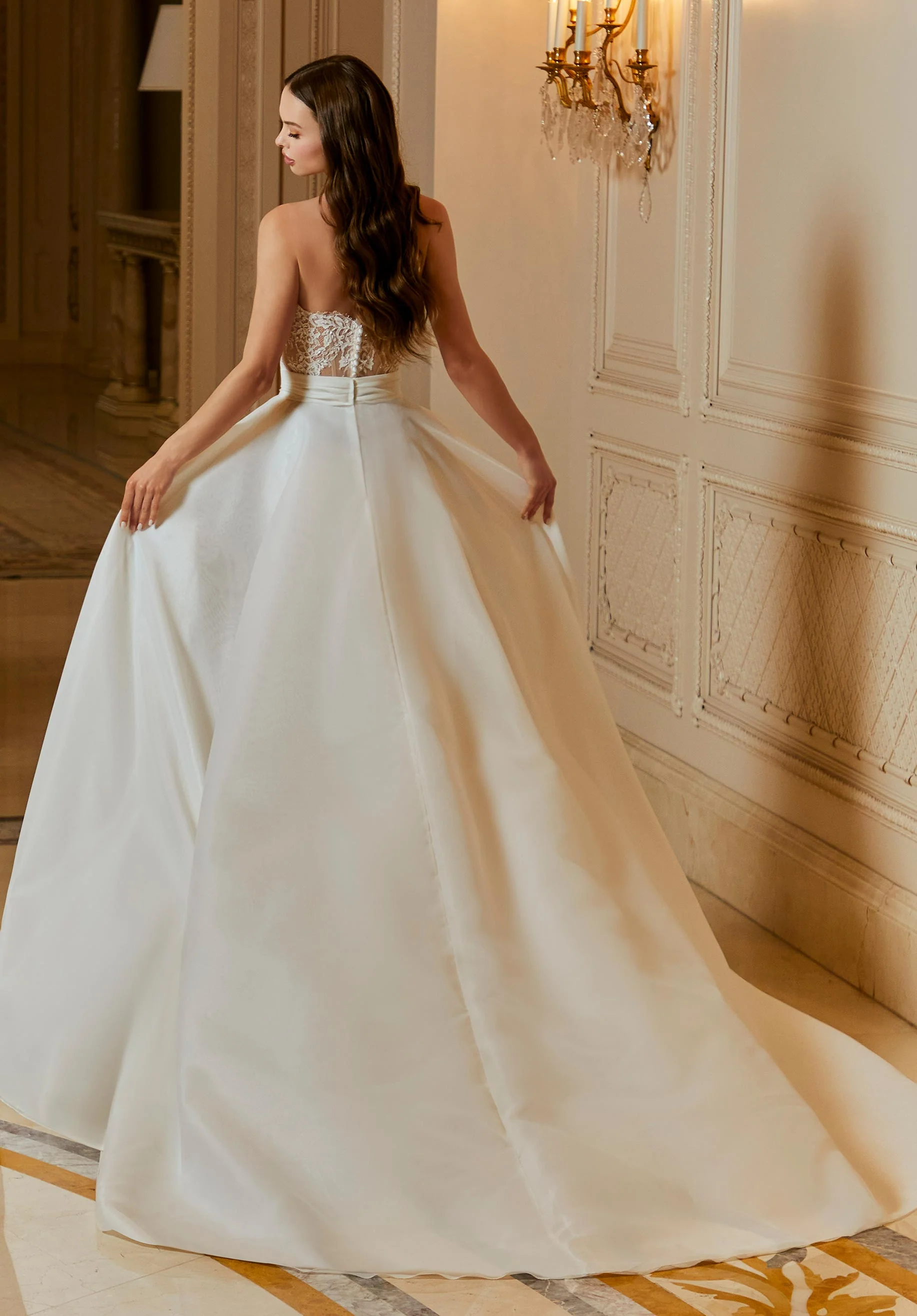 Satin Organza Overskirt - Image 2