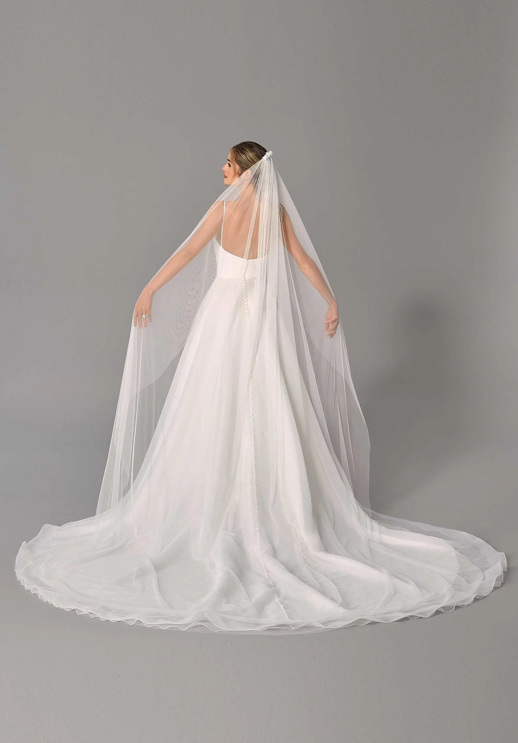 Soft Net Cathedral Length Veil - Image 2