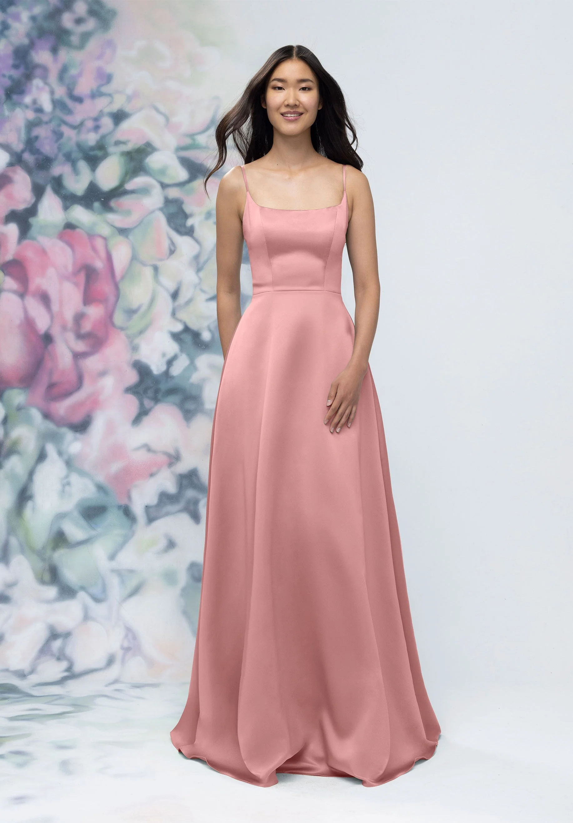 Soft Scoop Corset Back Satin A-Line Bridesmaid Dress - Image 19
