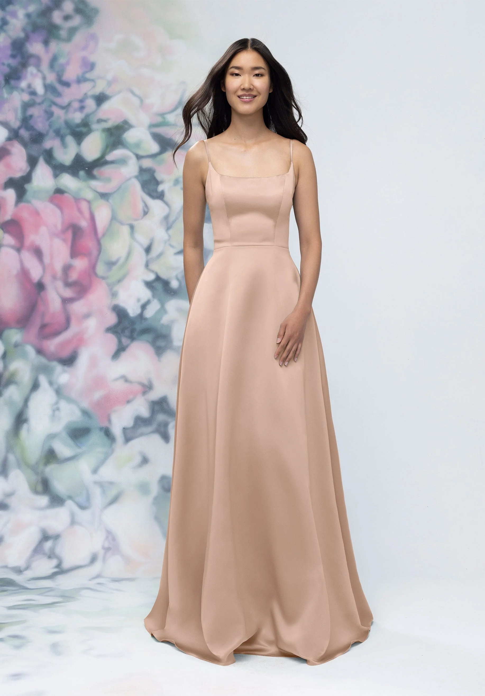 Soft Scoop Corset Back Satin A-Line Bridesmaid Dress - Image 29