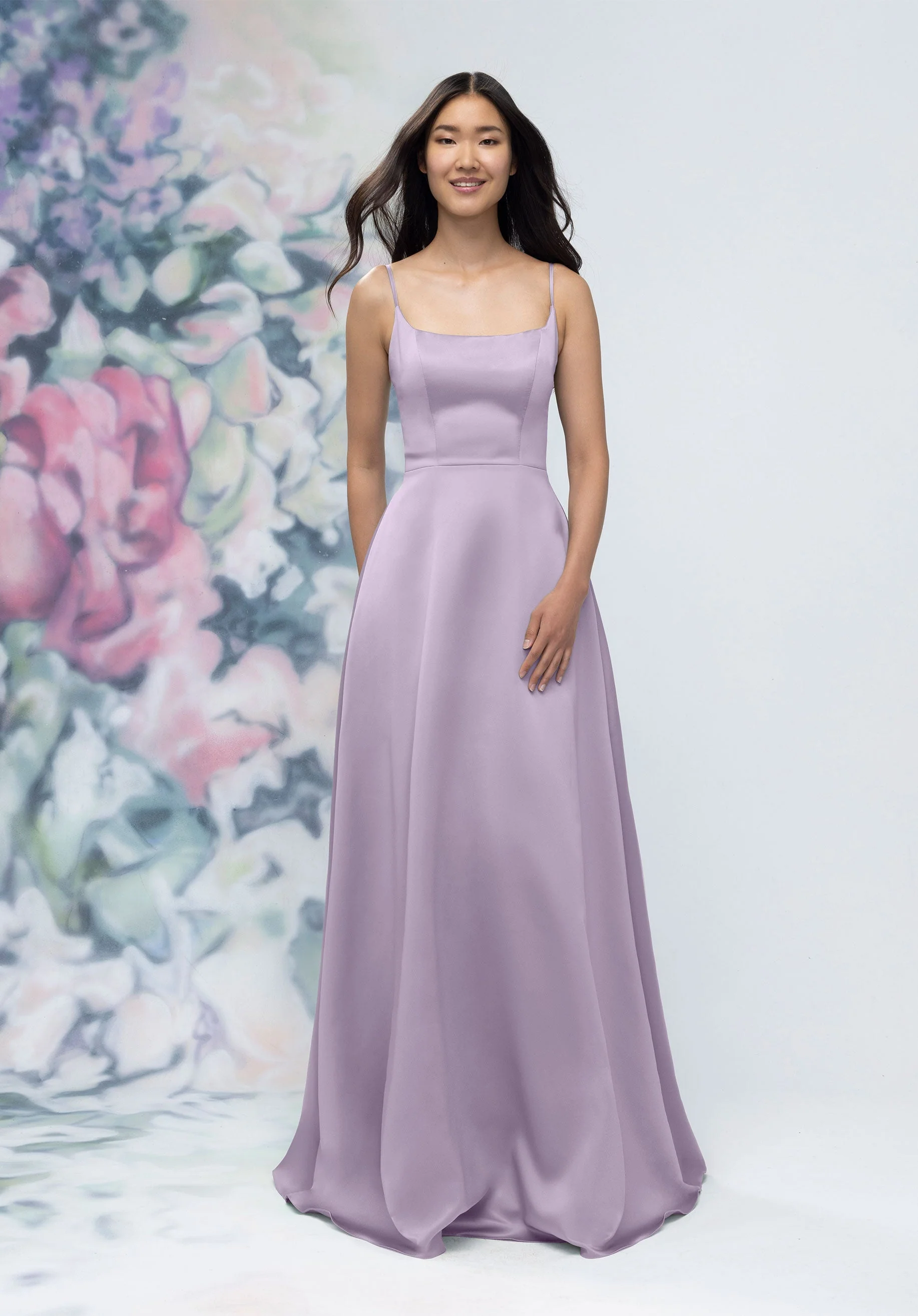Soft Scoop Corset Back Satin A-Line Bridesmaid Dress - Image 52