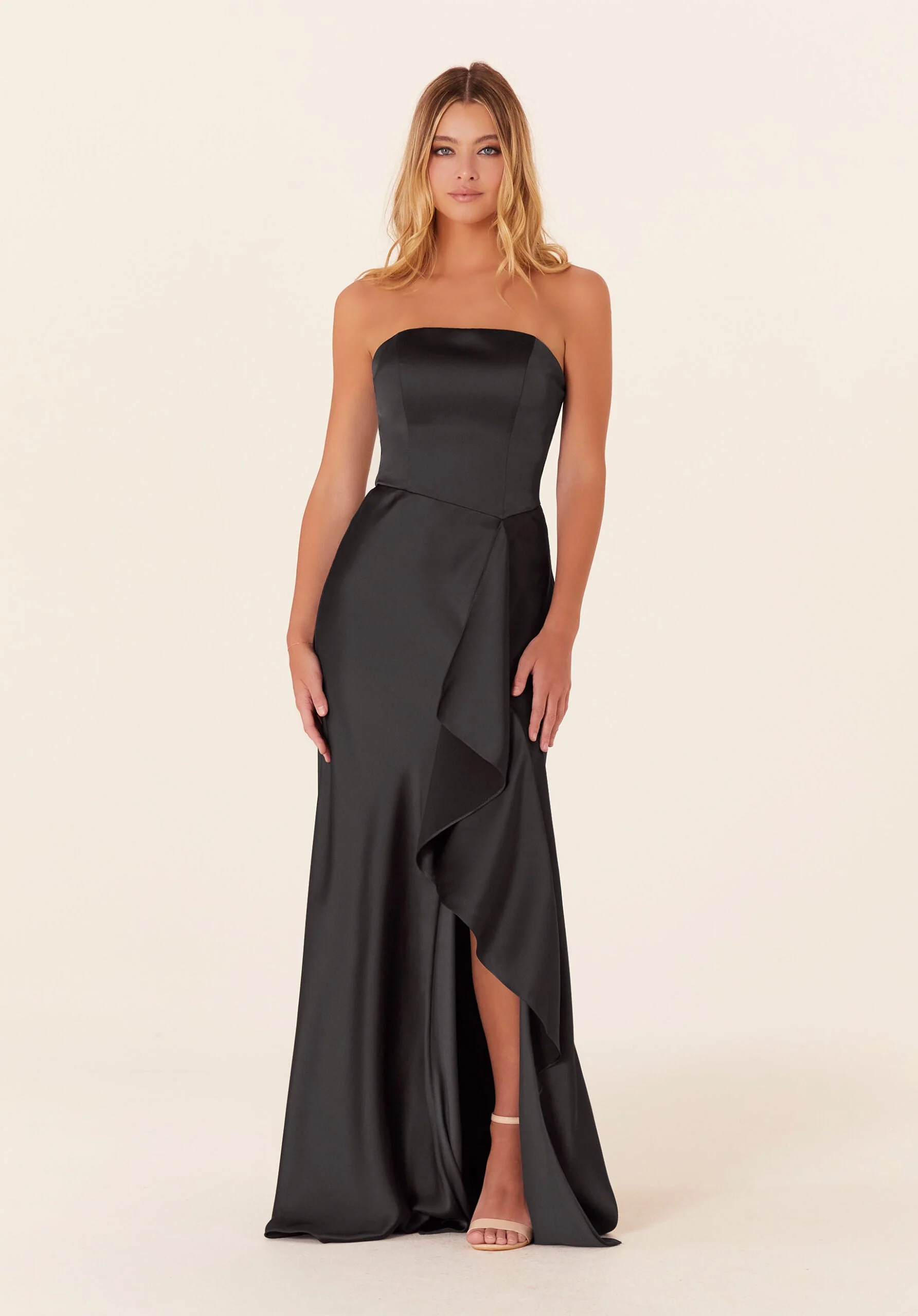 Strapless Luxe Satin Bridesmaid Dress - Image 18