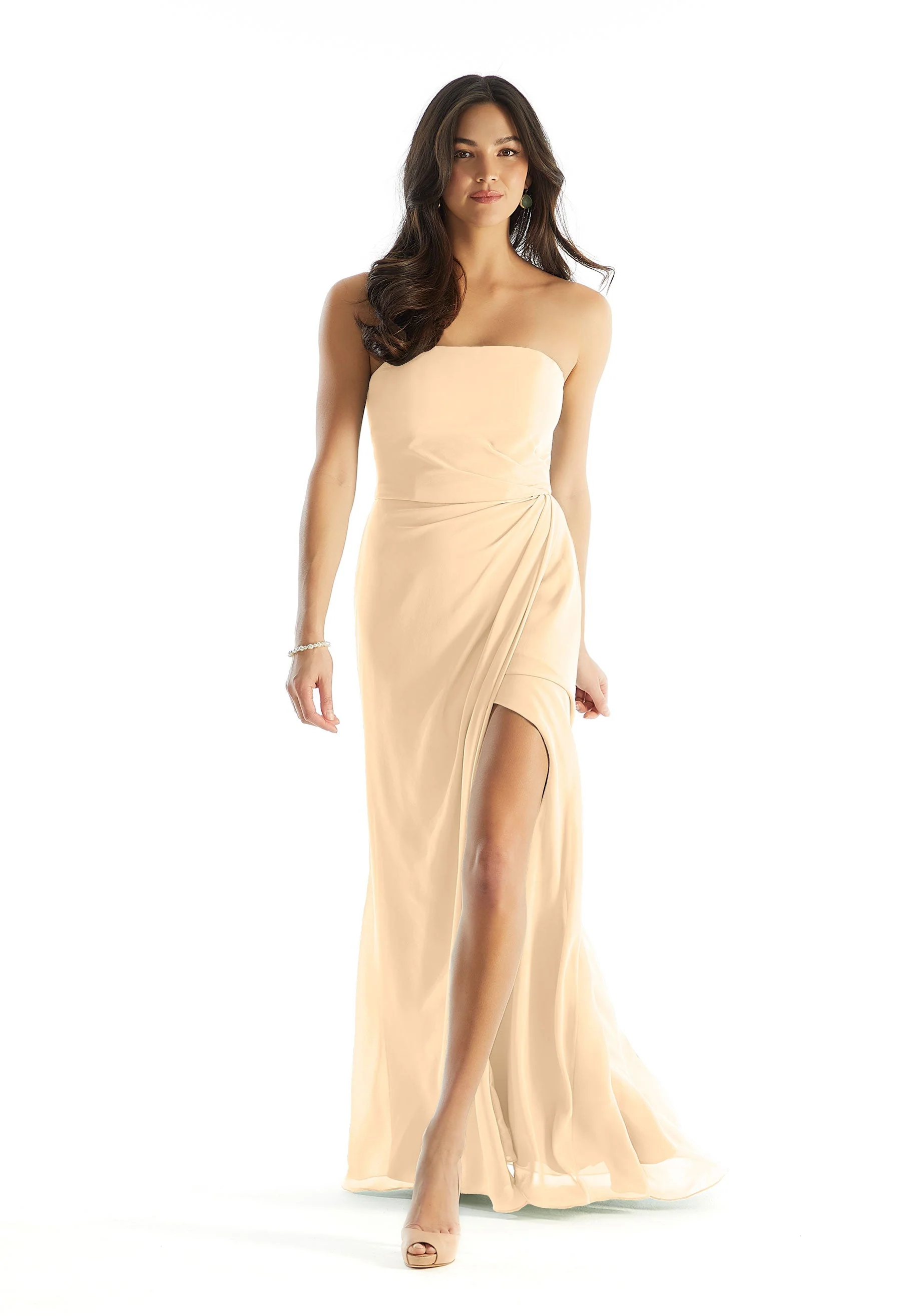 Strapless Sheath Chiffon Bridesmaid Dress - Image 18