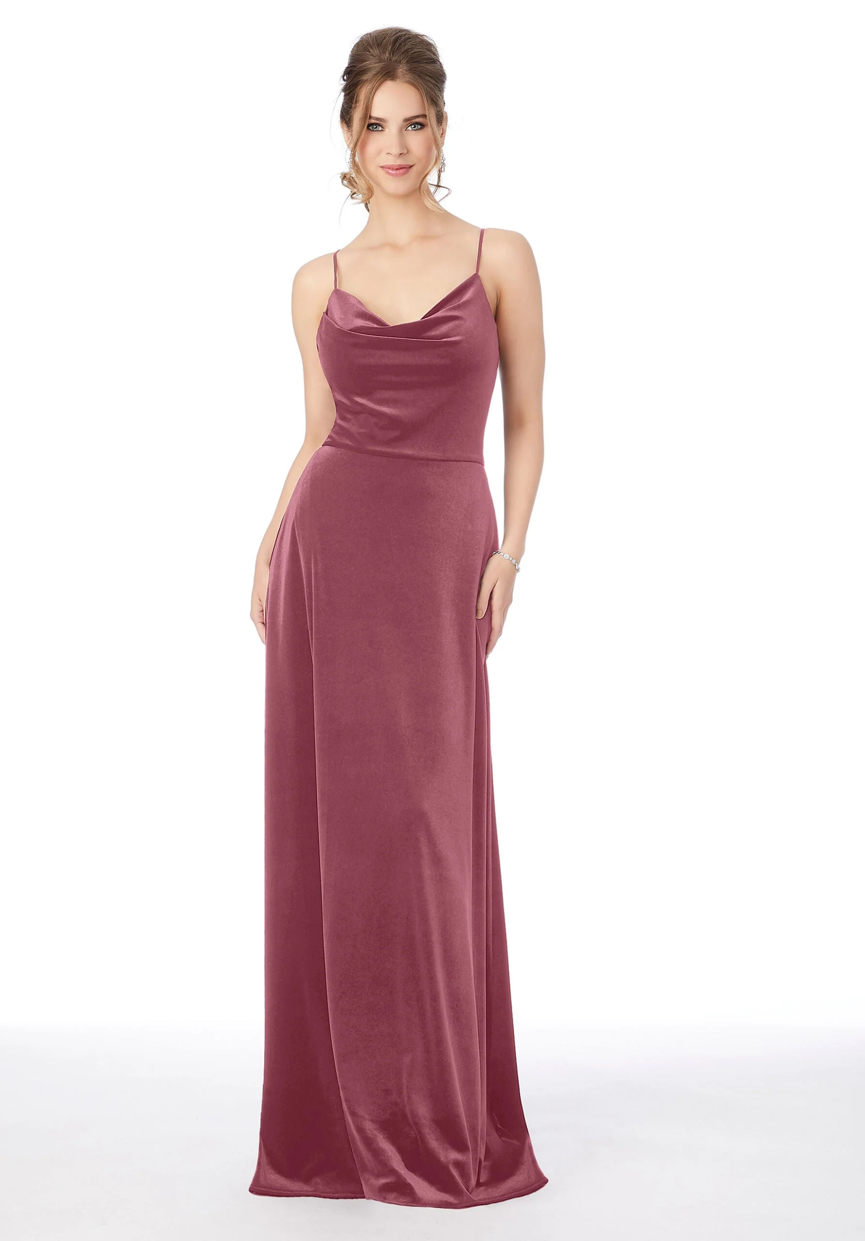 Lustrous Velvet Bridesmaid Dress - Image 10