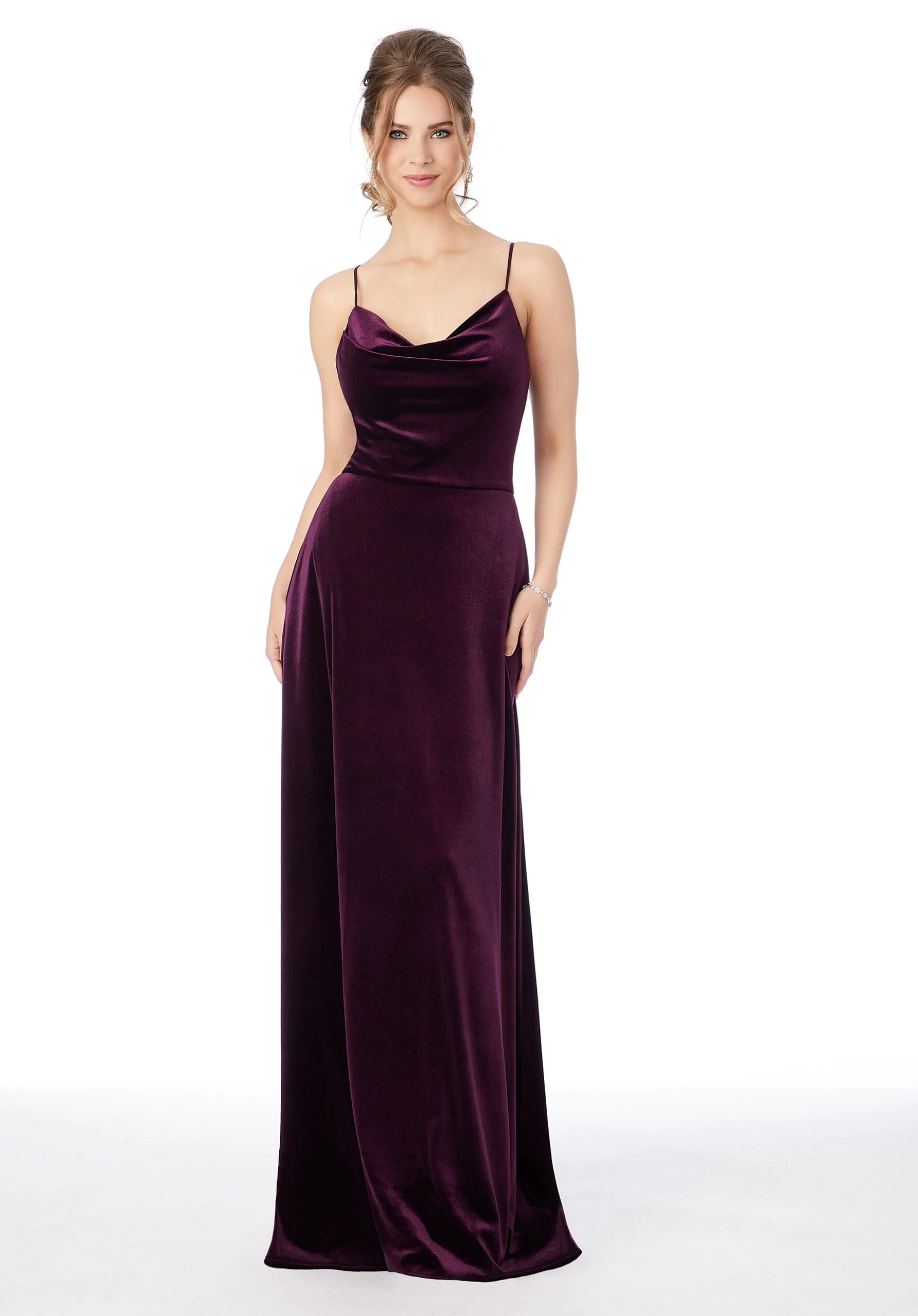 Lustrous Velvet Bridesmaid Dress - Image 7