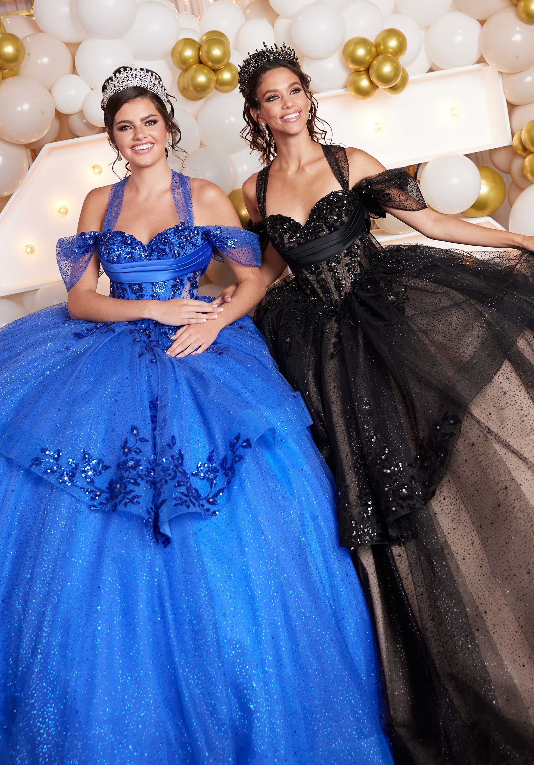 Stylized Tiered Sweetheart Quinceañera Dress with Appliqués and Sheer Side Cut Outs - Image 5