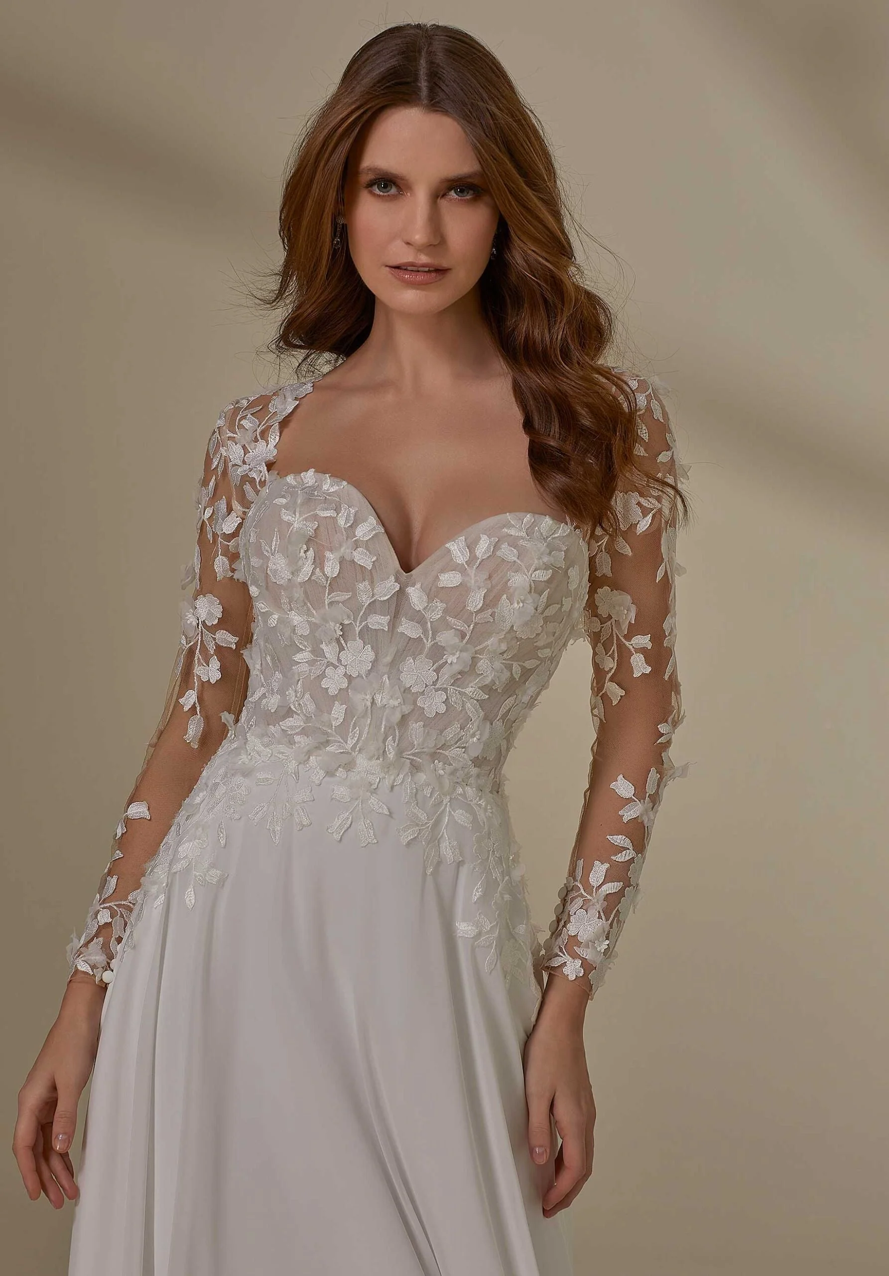 Three-Dimensional Embroidered Long Sleeves