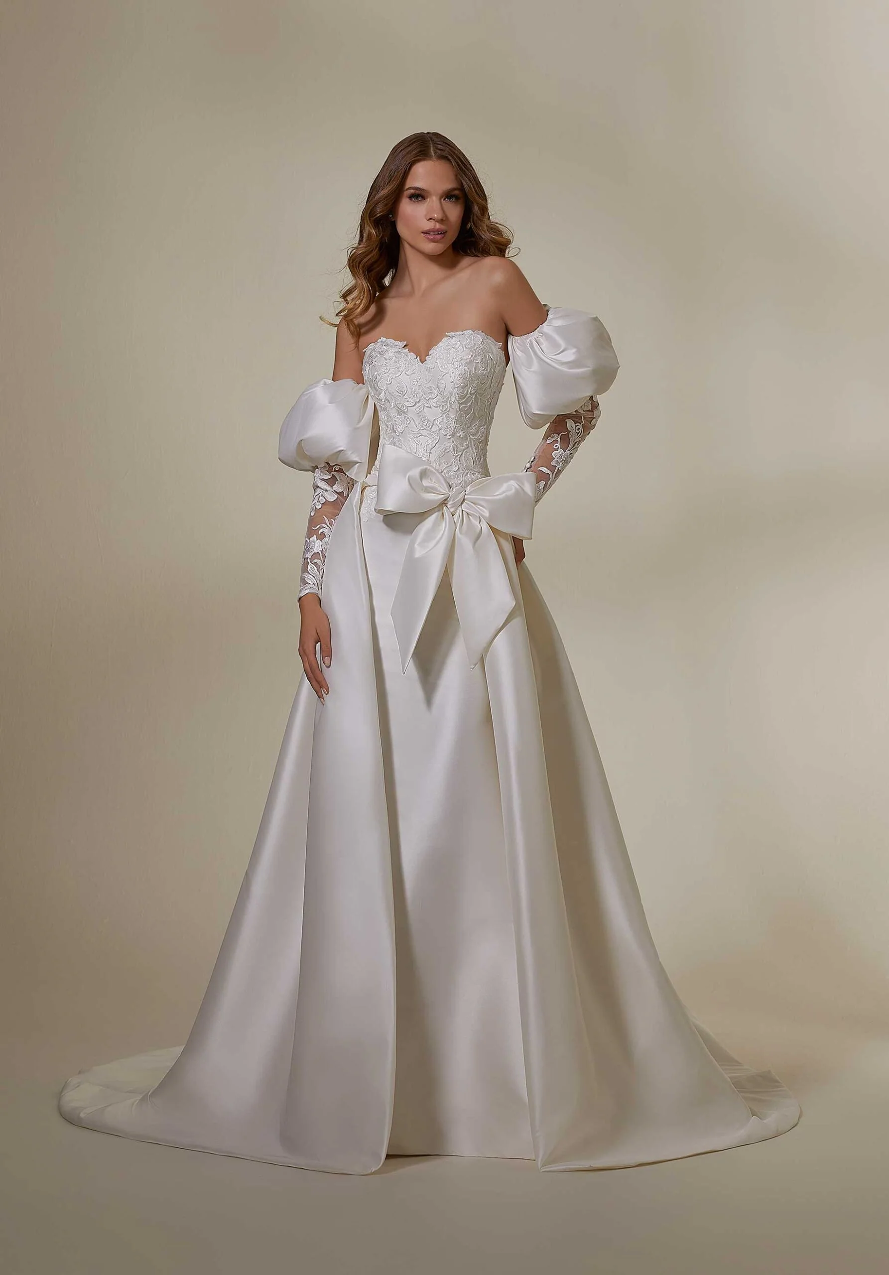 Tie-Front Larissa Satin Overskirt