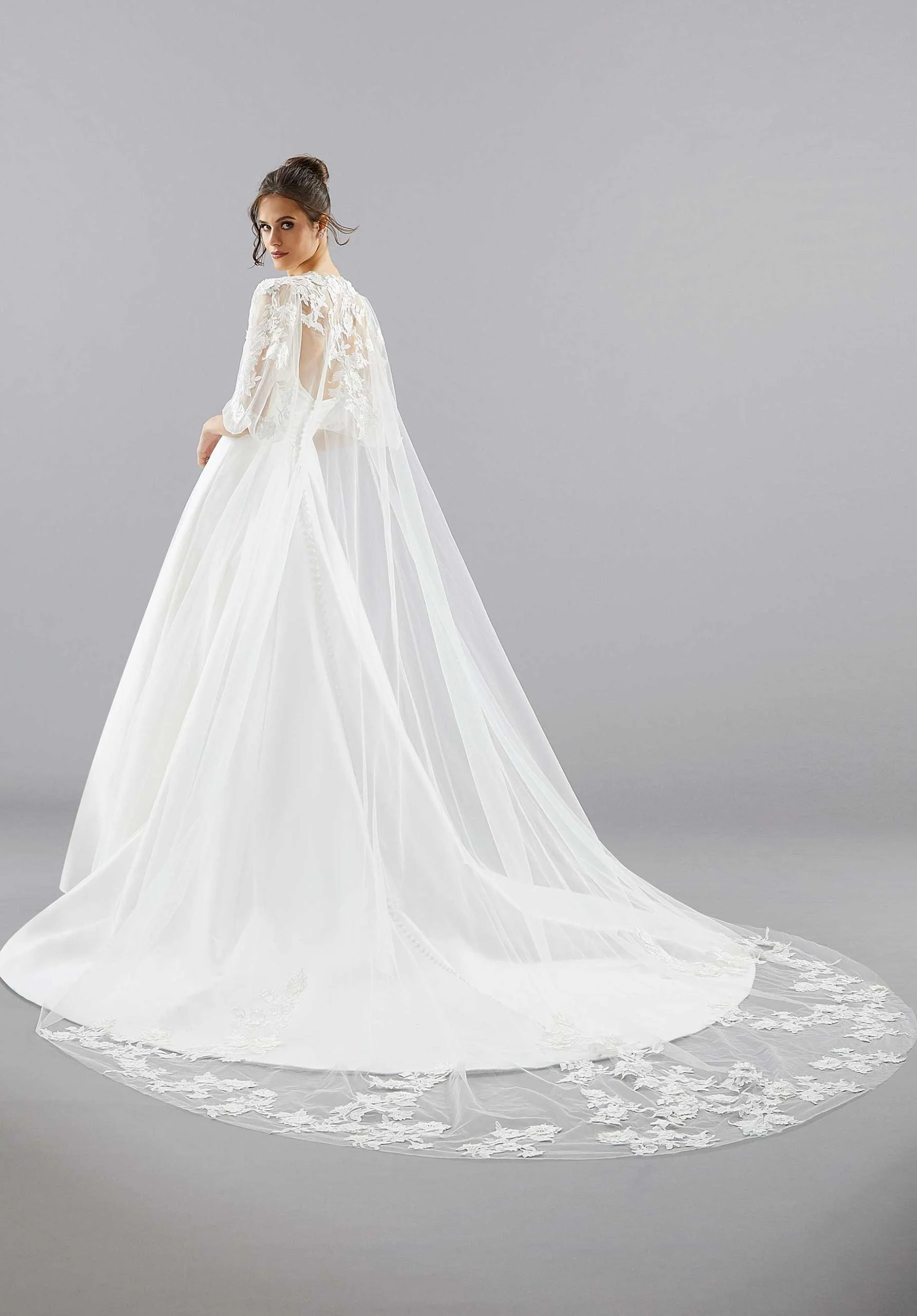 Venice Lace Appliqué Cape - Image 2